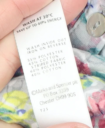 Marks and Spencer Women’s Multicoloured Floral Button-Up Blouse Size 14 - Image 5
