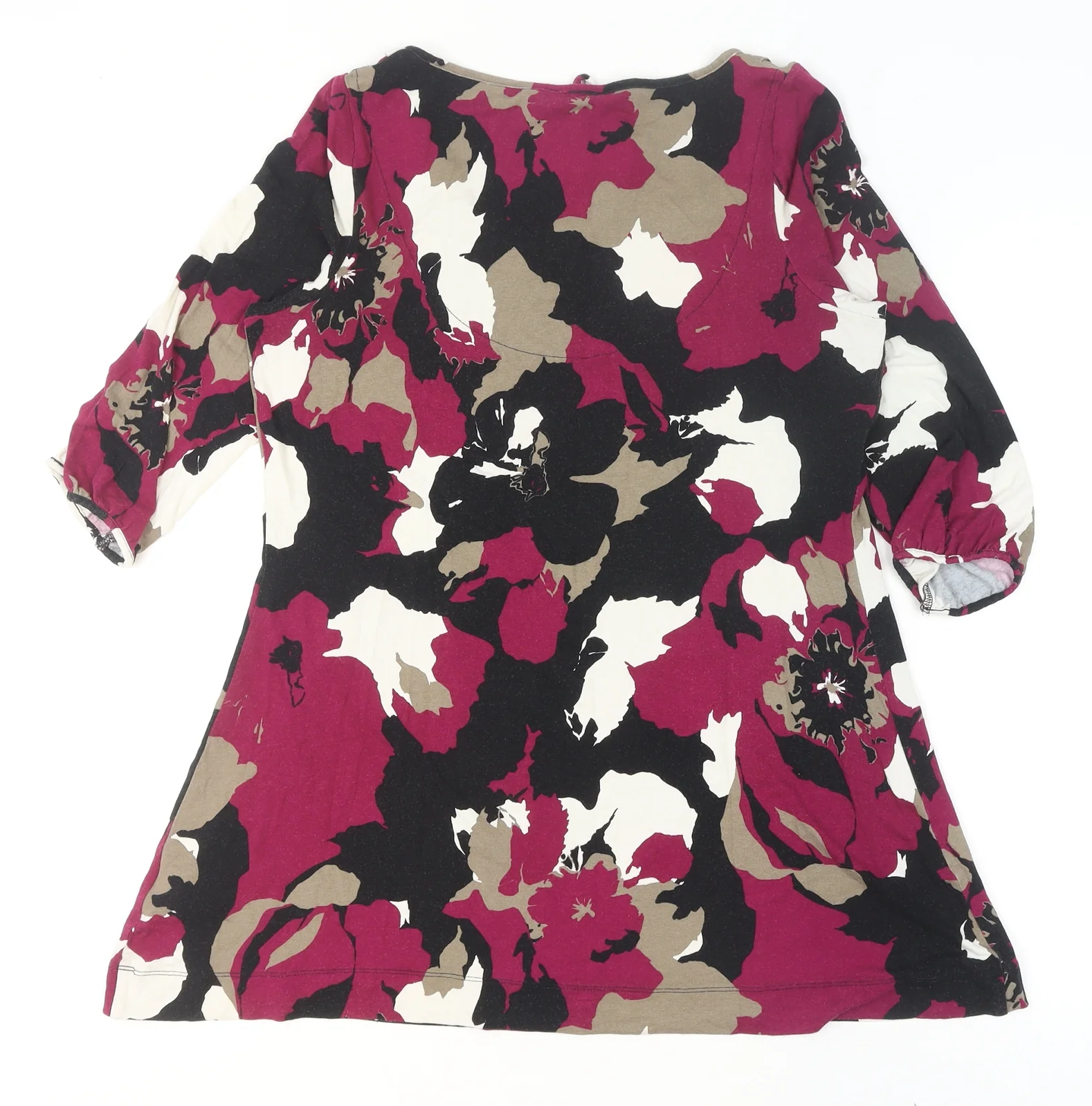 Marks and Spencer Women’s Multicoloured Floral Tunic Blouse UK 14 - Image 3