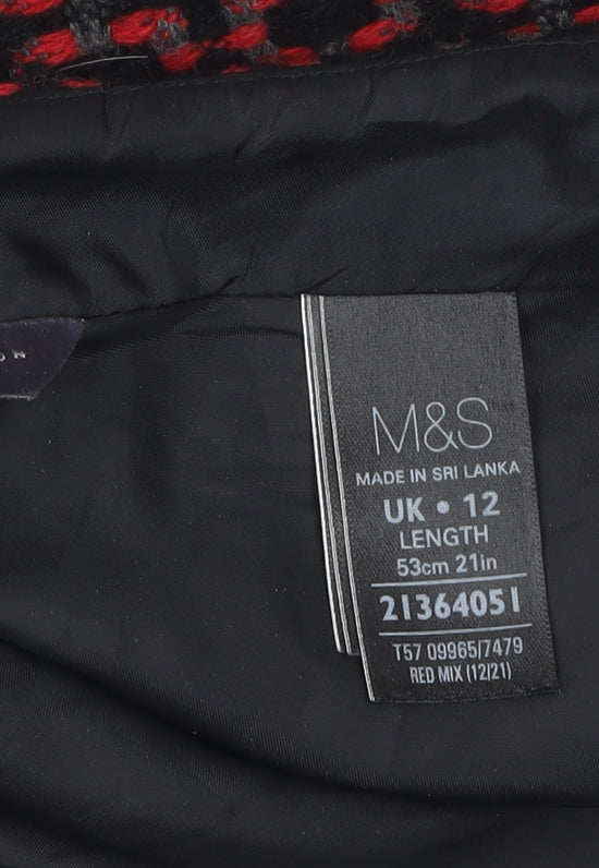 Marks and Spencer Women’s Multicoloured Size 12 Tweed Pencil Skirt - Image 5