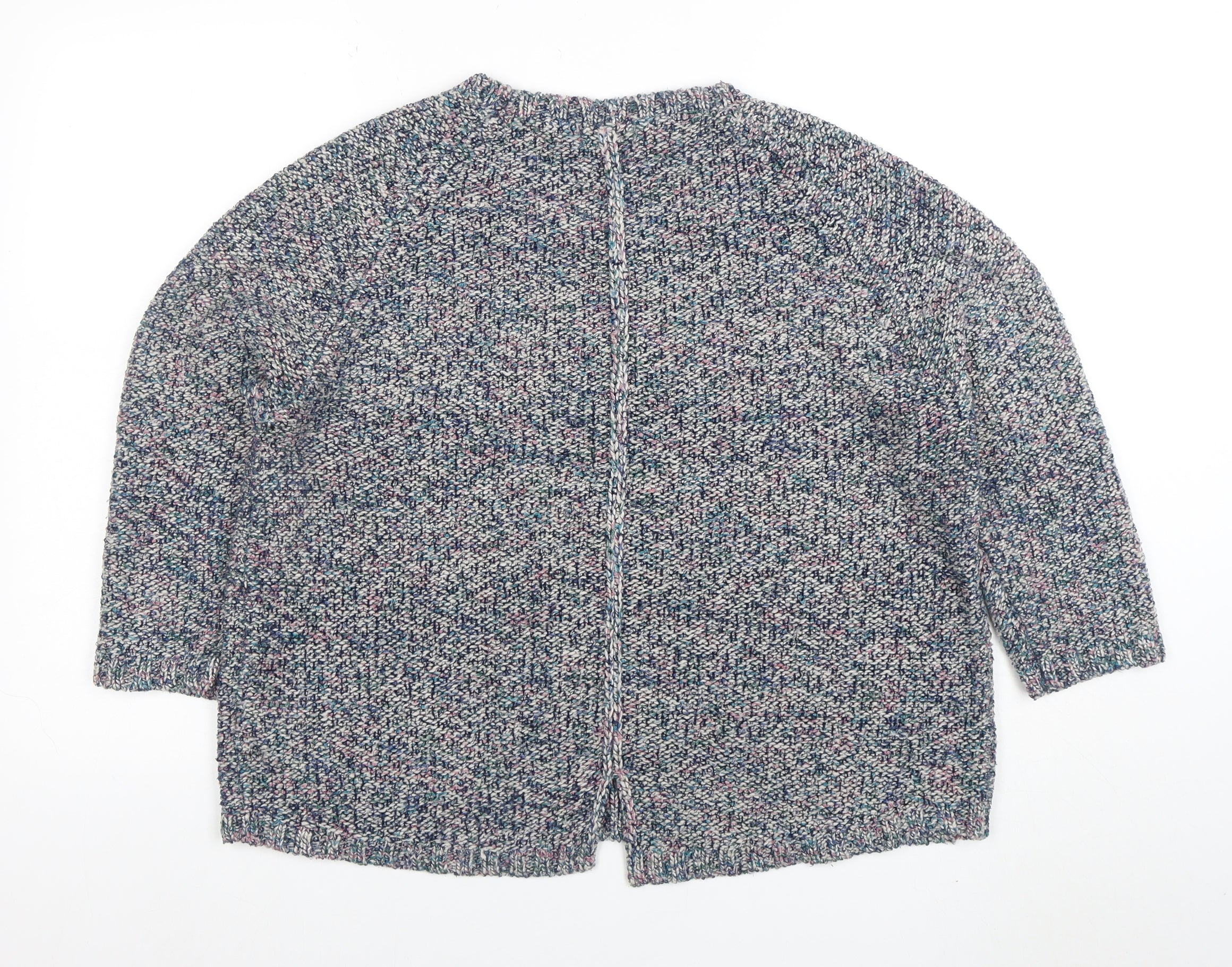Marks and Spencer Women’s Multicoloured Size 18 Chunky Knit Cardigan - Image 3