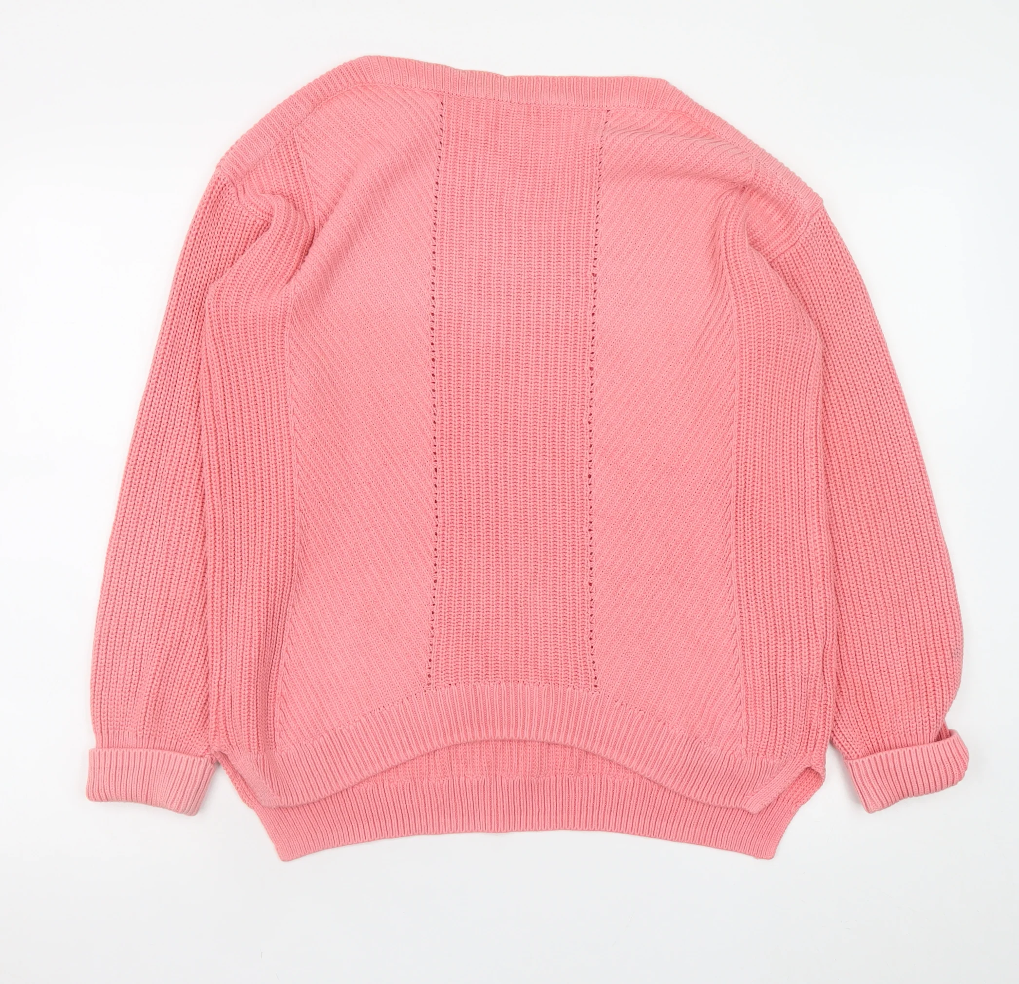 Marks and Spencer Women’s Pink Cotton Knit Jumper Medium