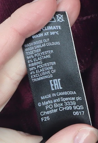 Marks and Spencer Women’s Purple Velvet Lounge Pants Size 18 Regular - Image 5