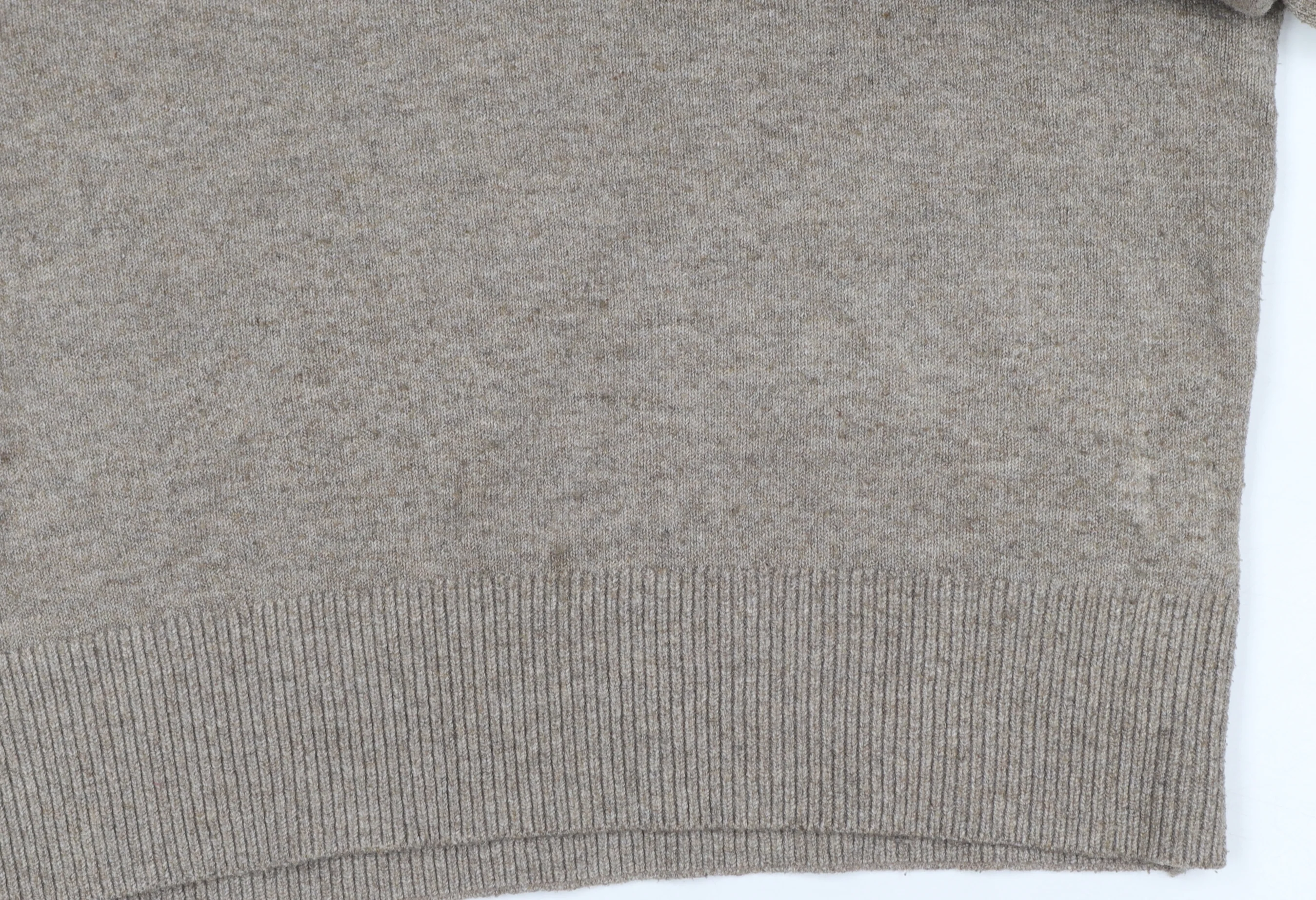 Marks and Spencer Womens Beige V-Neck Knit Pullover Jumper L - Image 6
