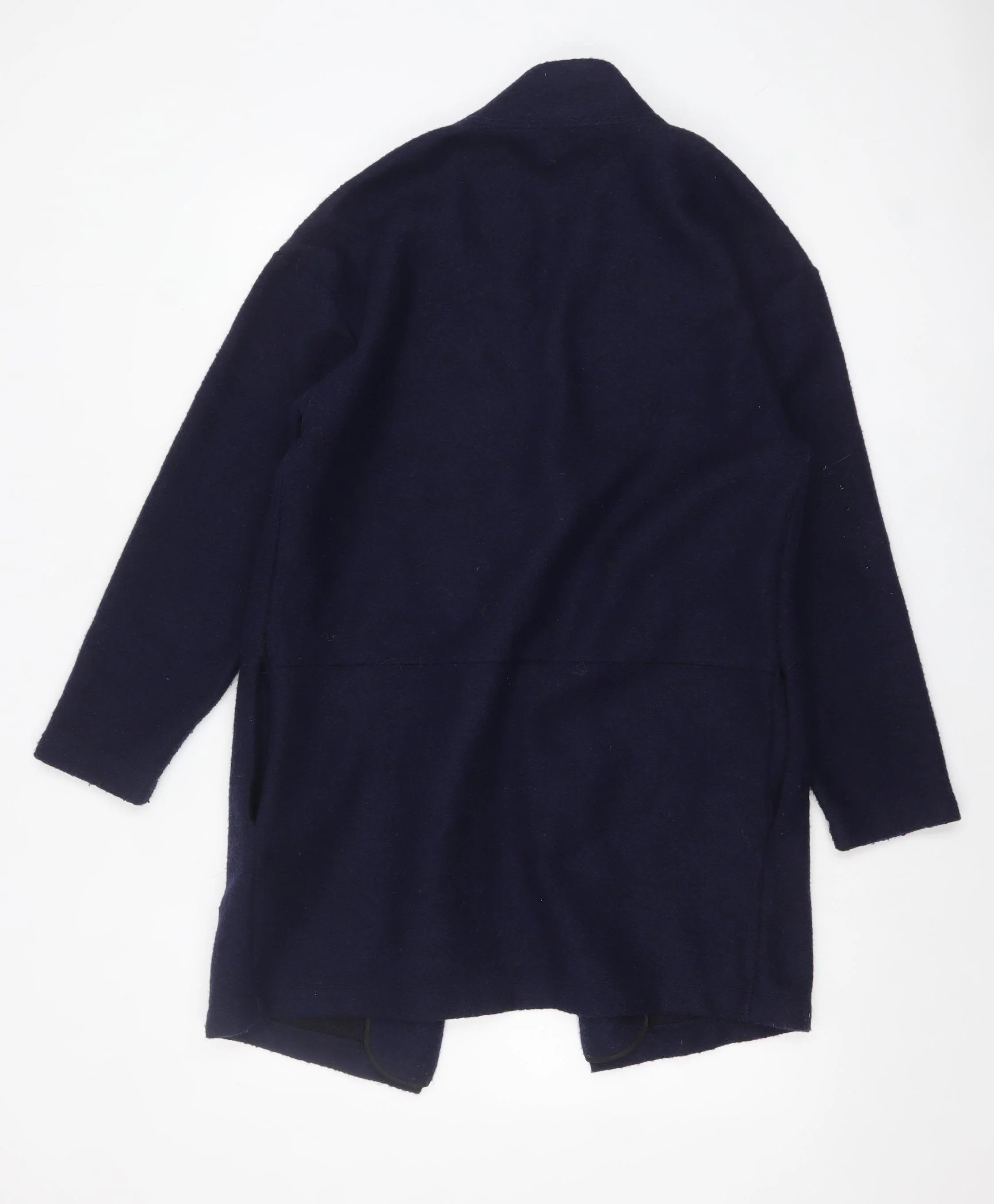 Marks and Spencer Women's Blue Mid-Length Open Front Coatigan Size 12 - Image 3