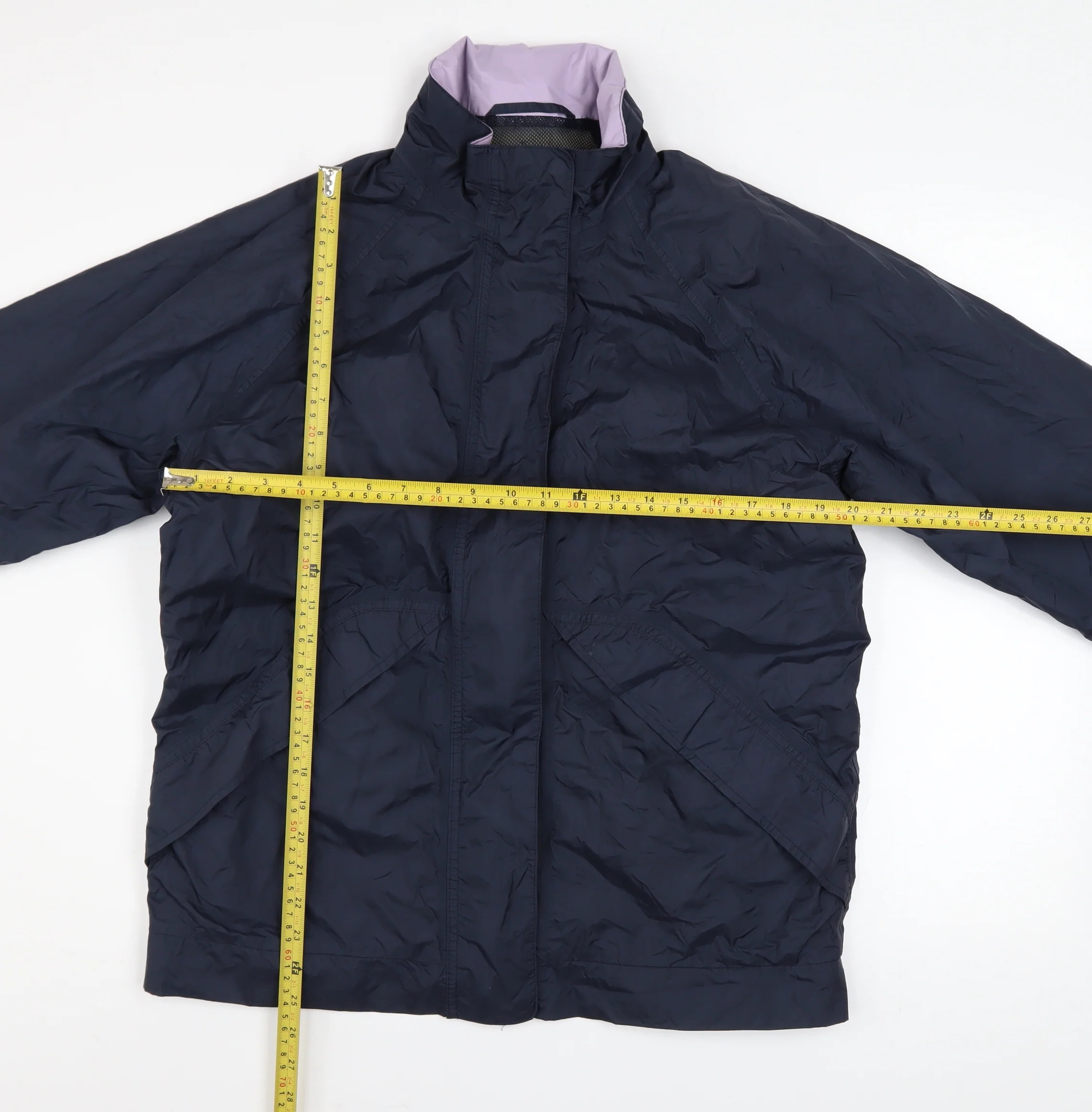 Marks and Spencer Women's Blue Waterproof Rain Jacket UK 12 - Image 2