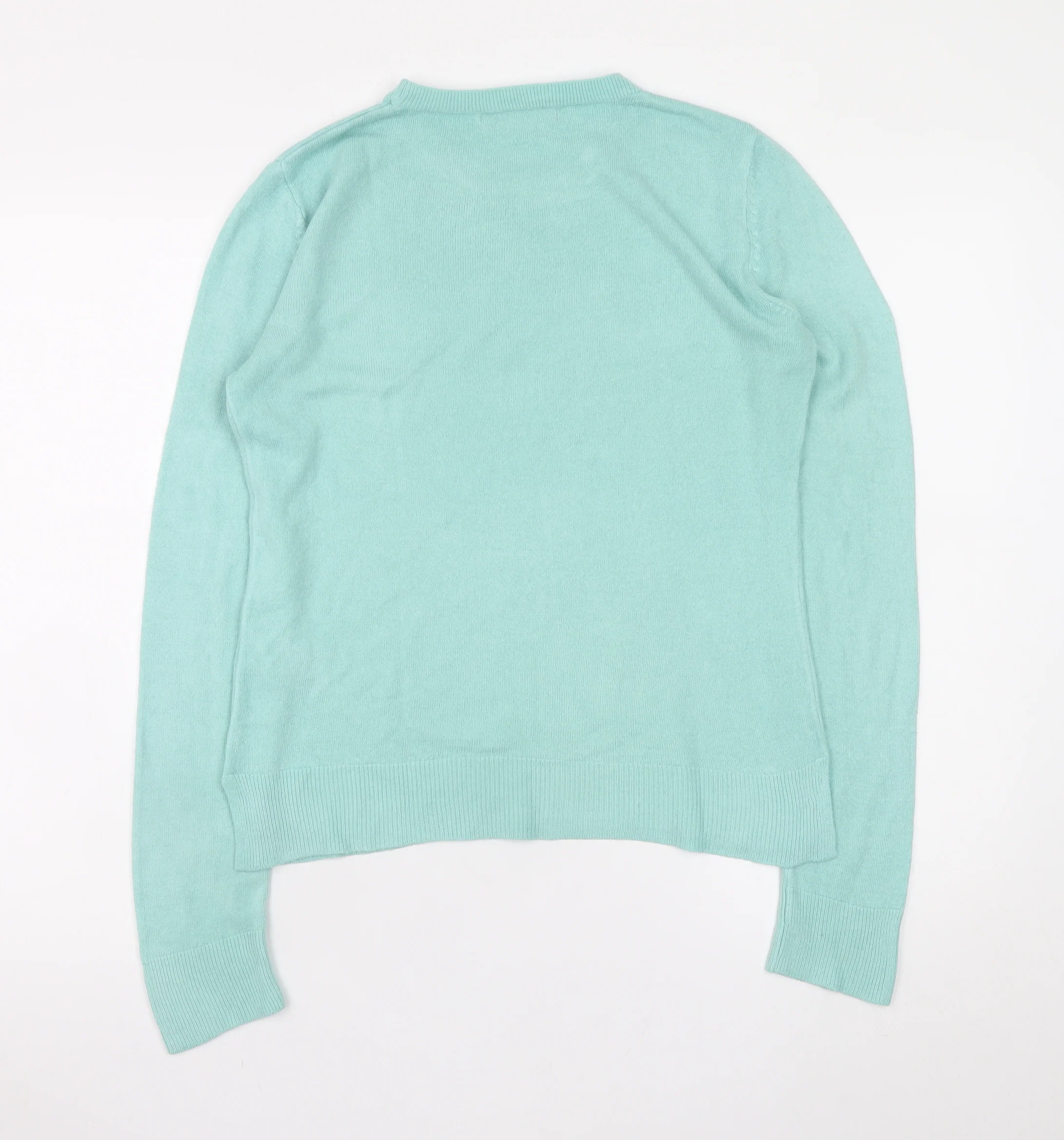 Marks and Spencer Women's Green Size 8 Crew Neck Acrylic Jumper - Image 3