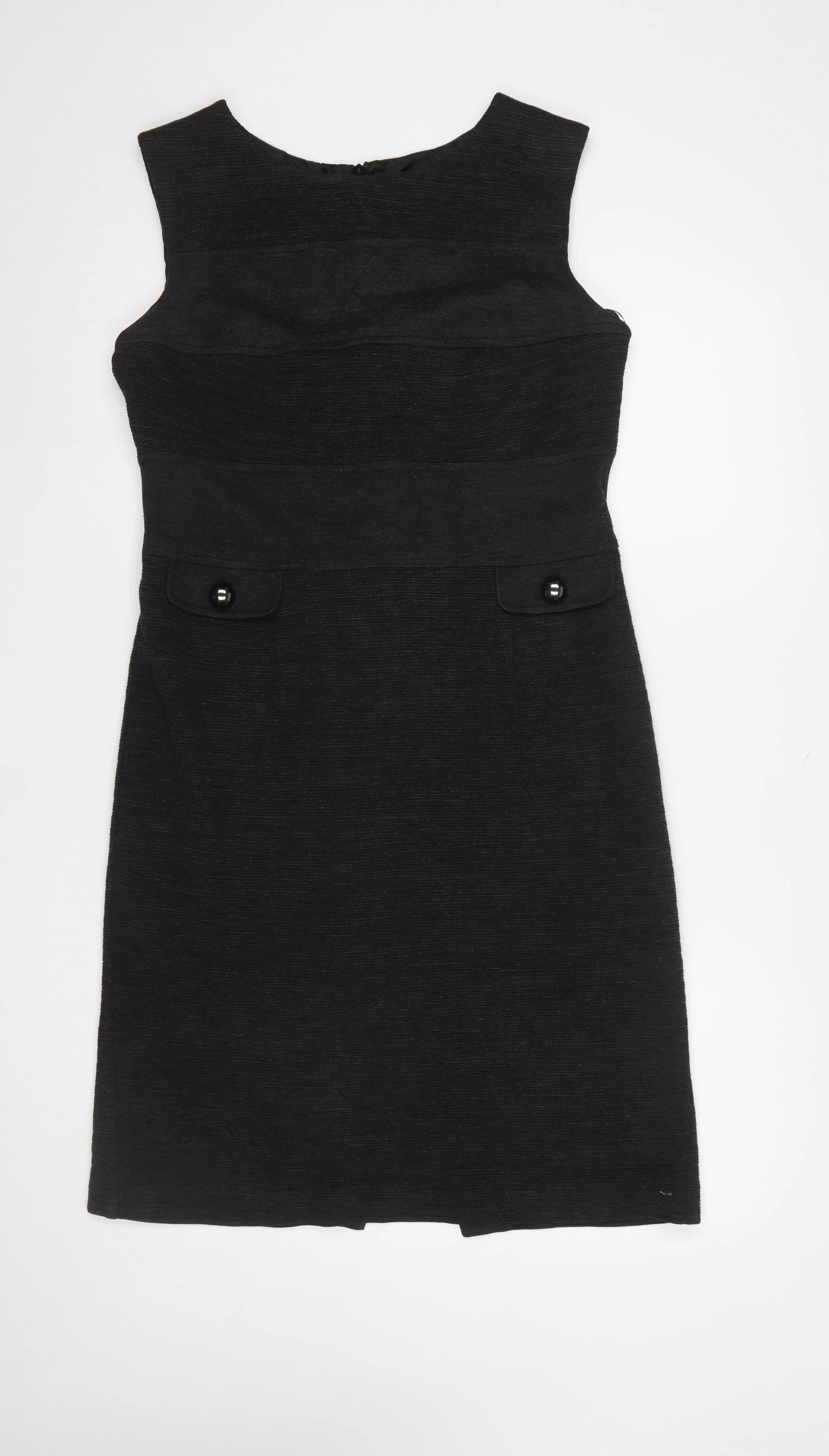 Marks and Spencer Womens Grey Sheath Knee Length Dress Size 14