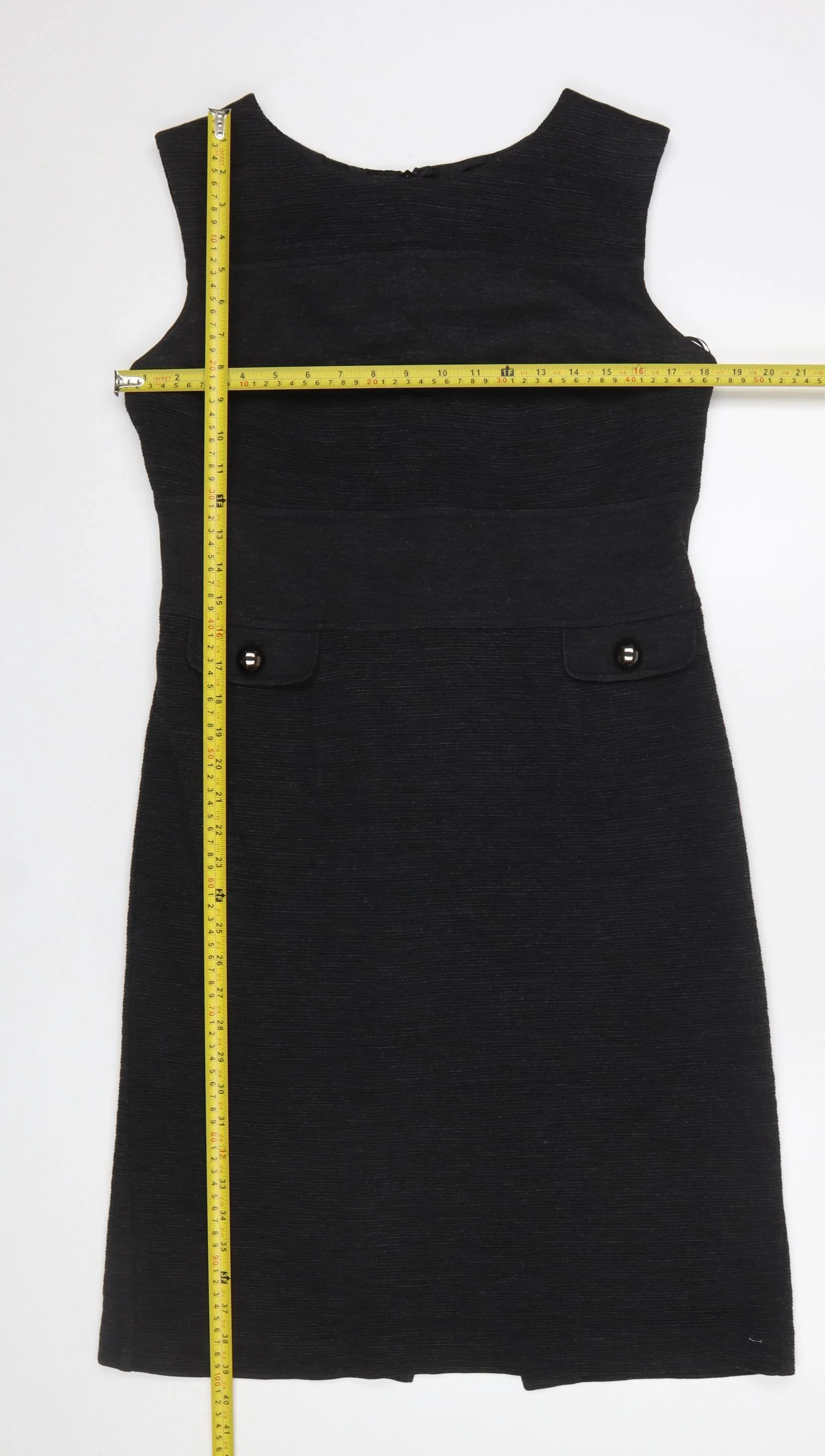 Marks and Spencer Womens Grey Sheath Knee Length Dress Size 14 - Image 2