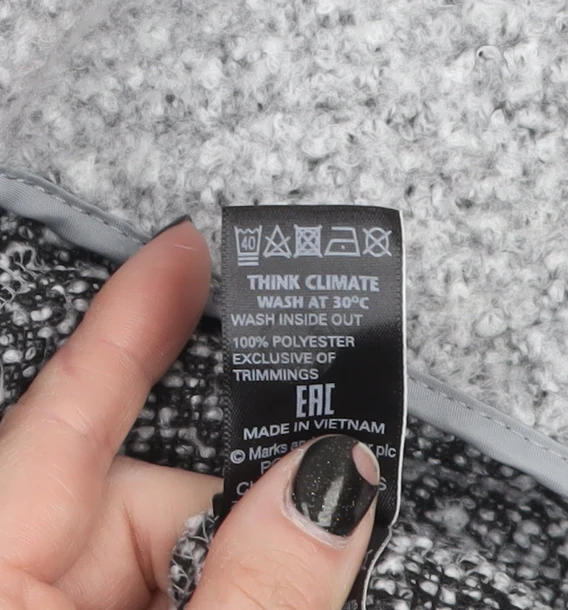 Marks and Spencer Womens Grey Size 14 Tweed Coatigan - Image 4