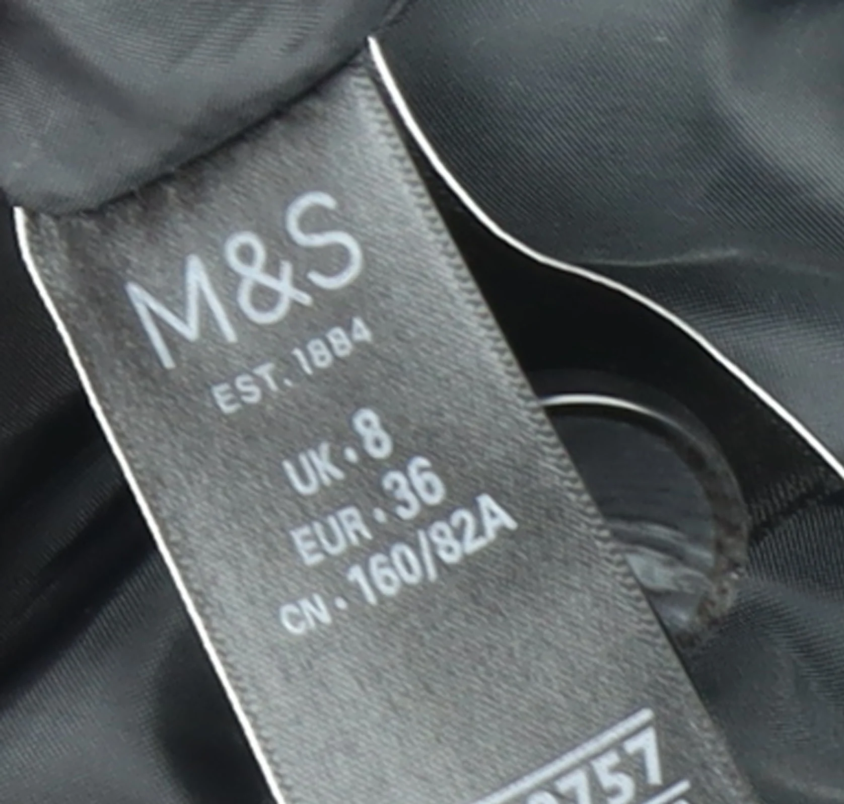 Marks and Spencer Women's Grey Wool Blend Long Overcoat UK 8 - Image 4