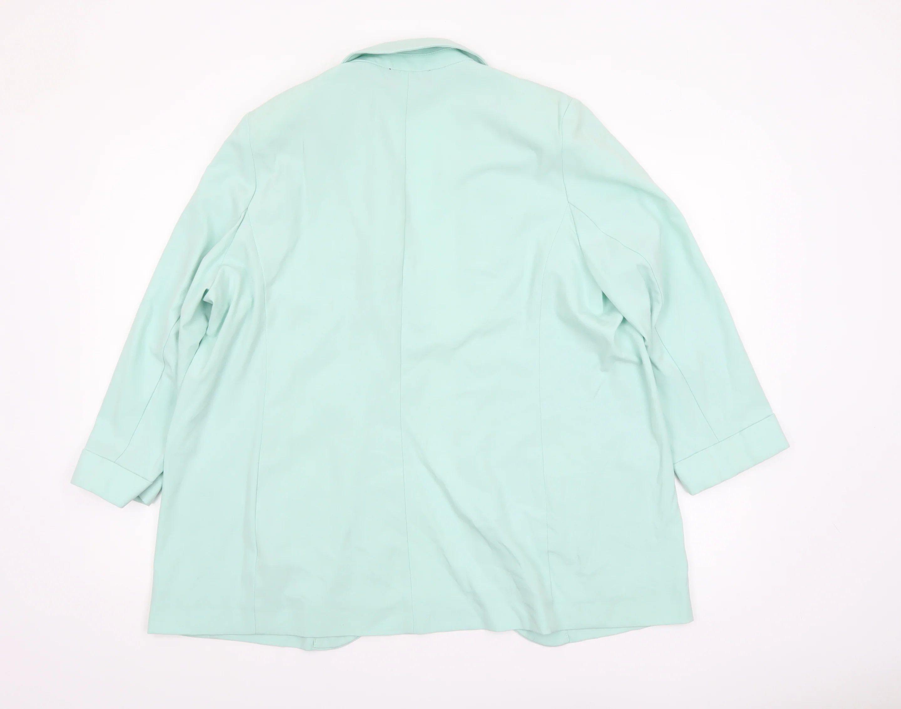 Marks and Spencer Women's Mint Green Regular Fit Blazer Size 18 - Image 3