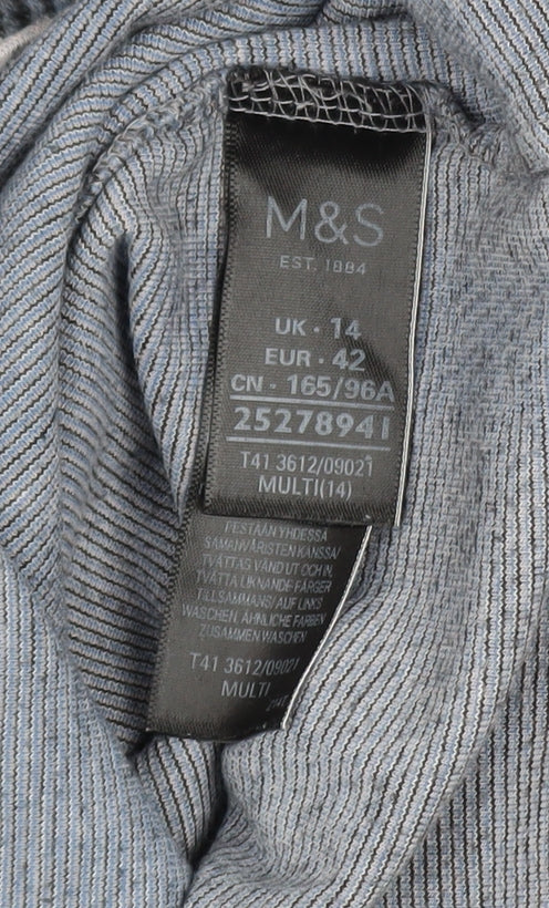 Marks and Spencer Womens Multicoloured Check Jumper Size 14 - Image 4