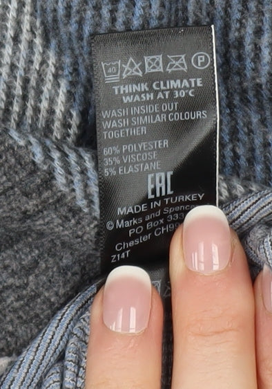 Marks and Spencer Womens Multicoloured Check Jumper Size 14 - Image 5