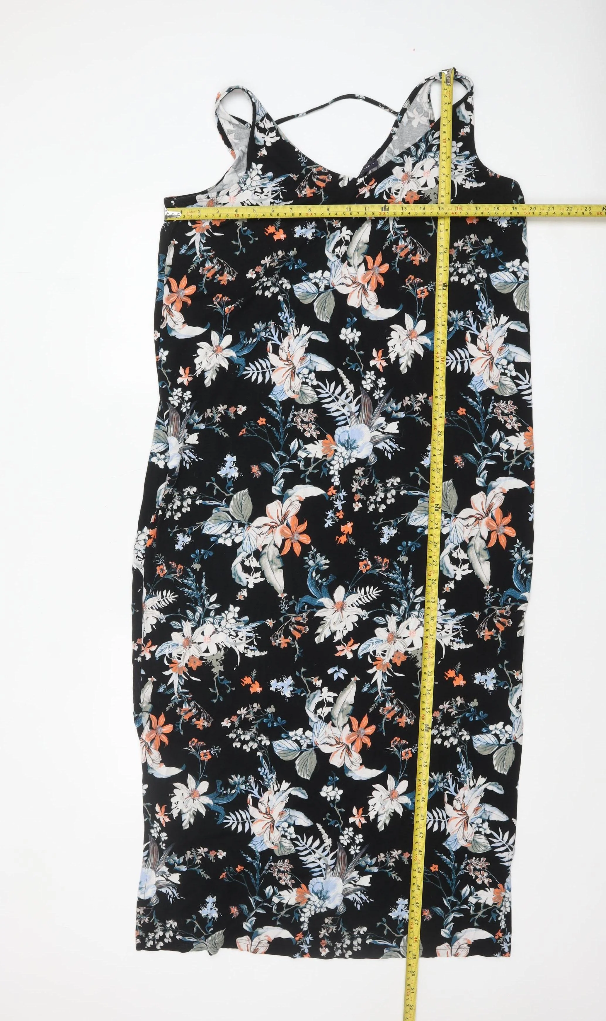 Marks and Spencer Women's Multicoloured Floral Slip Dress Size 16 - Image 2