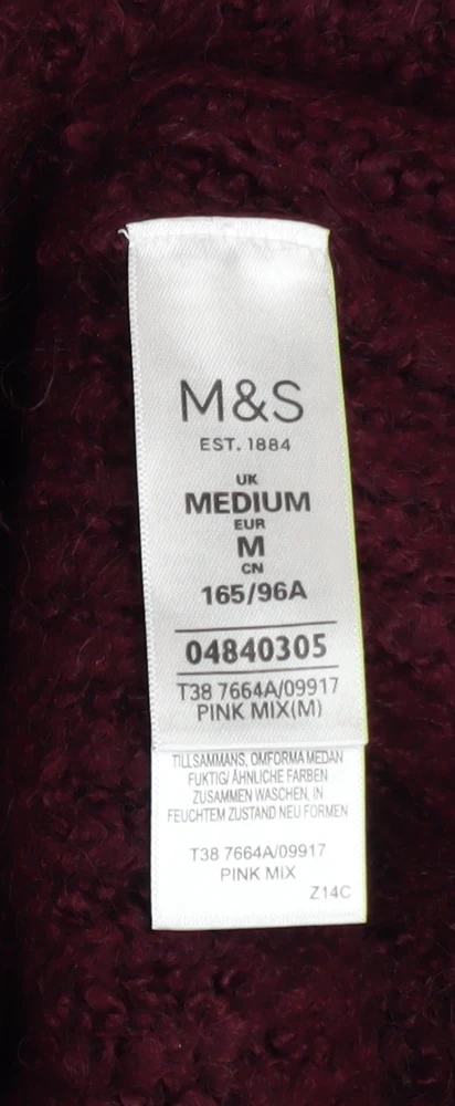Marks and Spencer Womens Multicoloured M Chunky Knit Pullover Jumper - Image 4