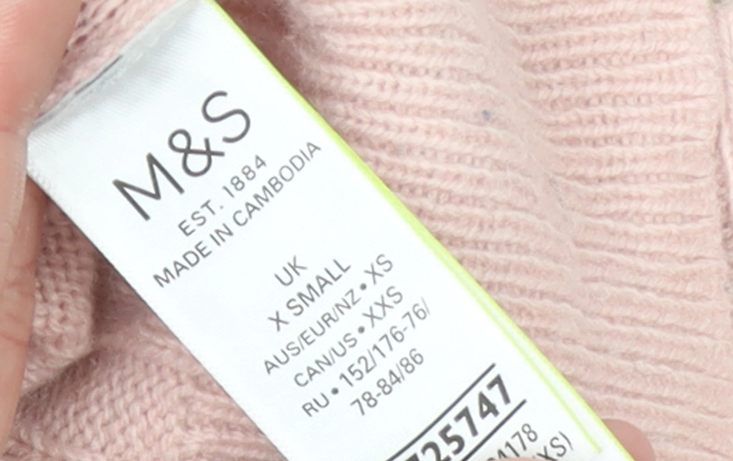 Marks and Spencer Women's Pink Ribbed Knit Pullover Jumper XS - Image 4