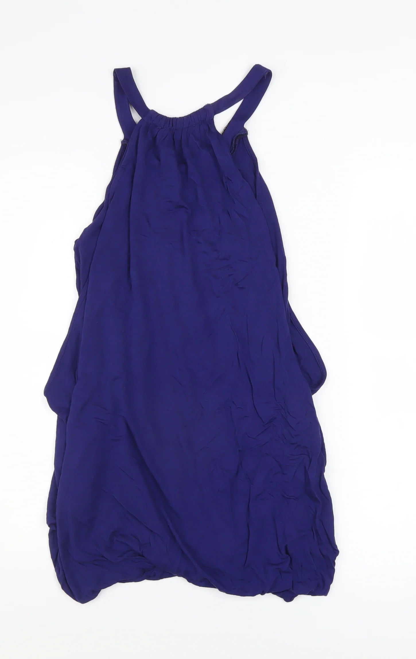 Marks and Spencer Womens Purple Beaded Halter Camisole Tank Top UK 12 - Image 3