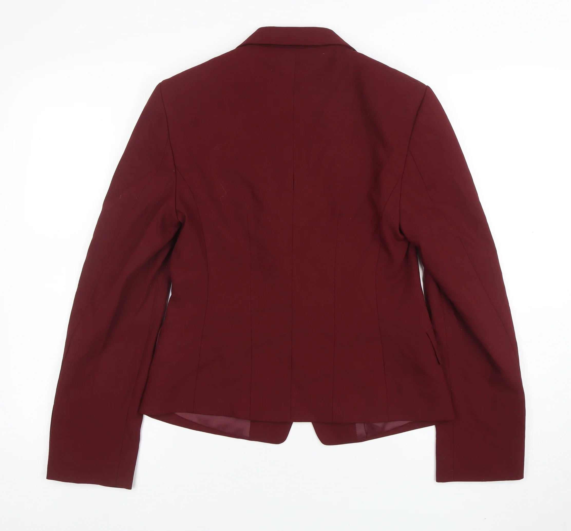 Marks and Spencer Women's Red Size 8 Tailored Blazer Jacket - Image 3
