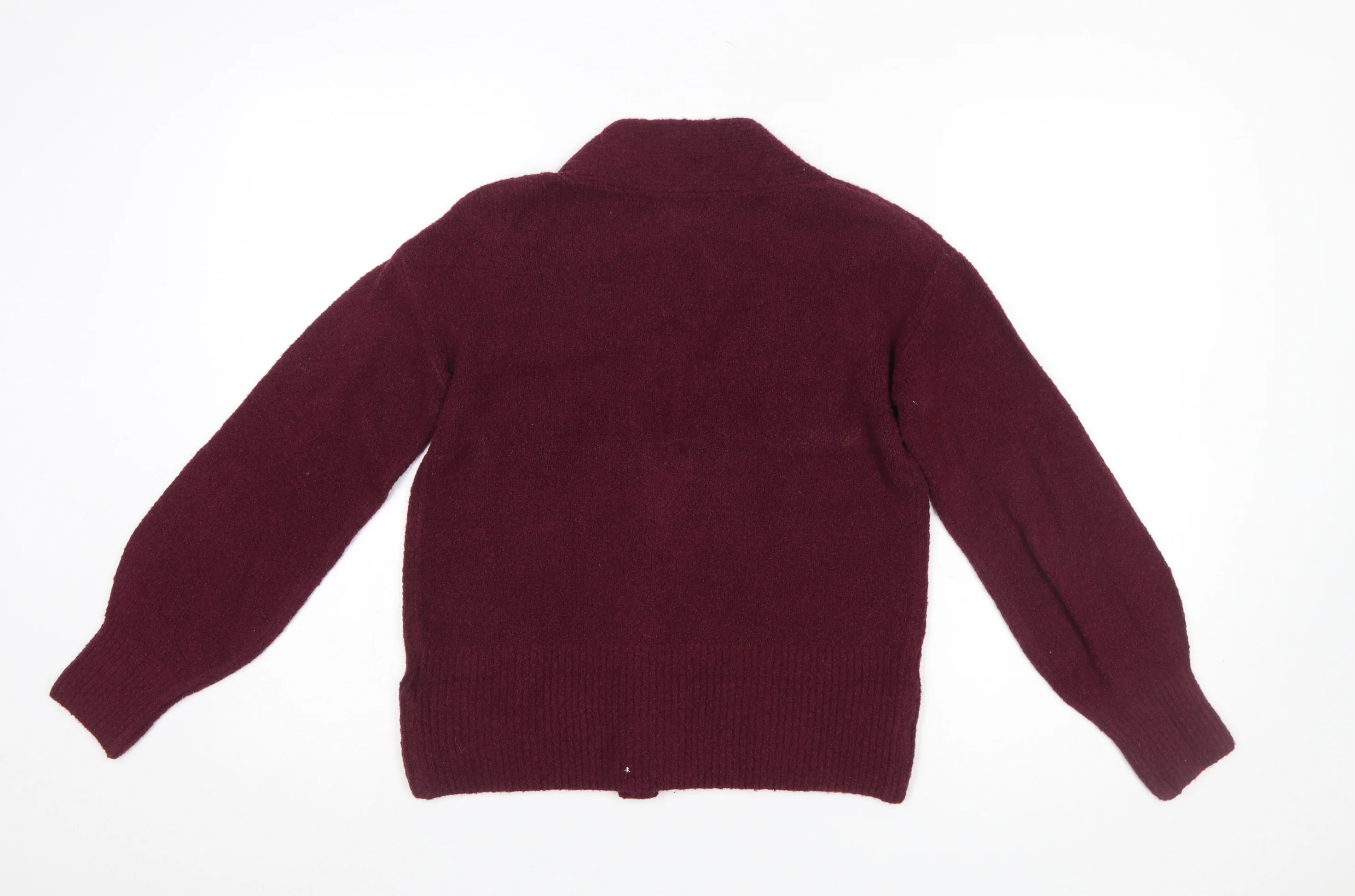 Marks and Spencer Women's Red XS V-Neck Buttoned Cardigan - Image 3