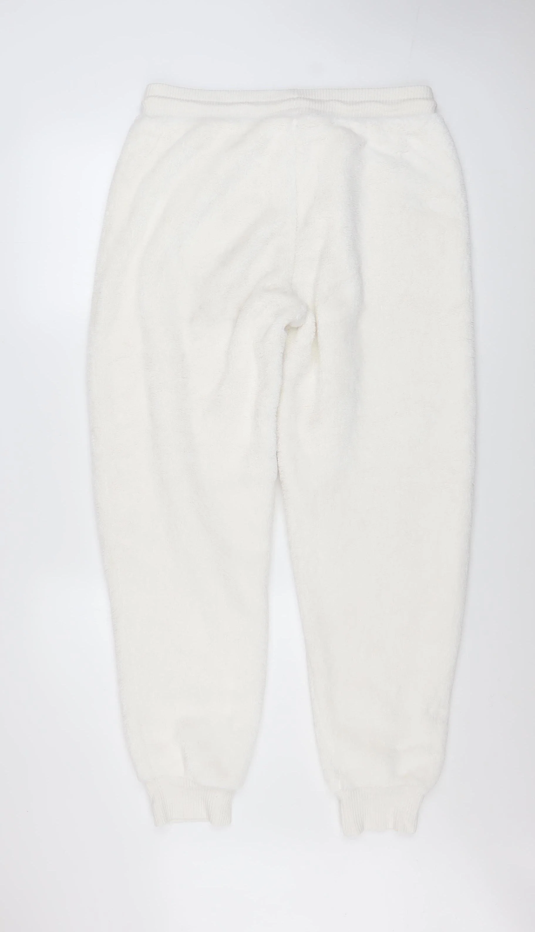 Marks and Spencer Womens White M Jogger Sweatpants Fleece Trousers - Image 3