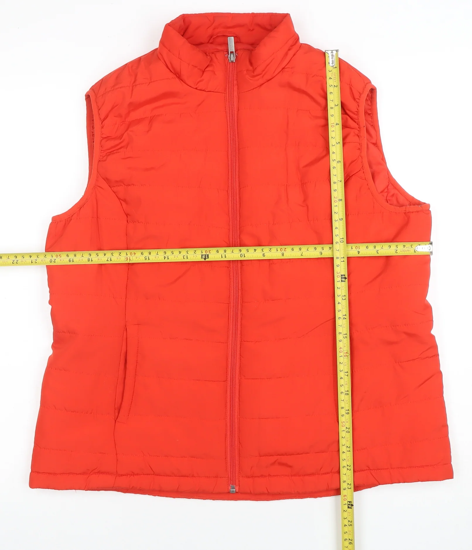 Marks & Spencer Women Red Size 14 Quilted Puffer Waistcoat - Image 2
