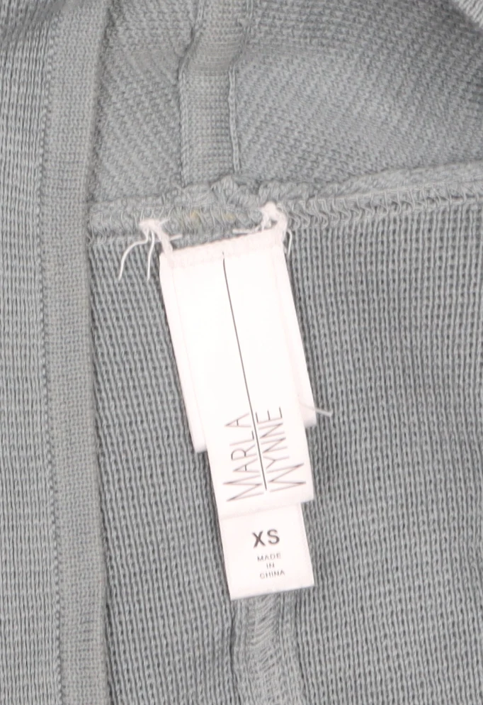 Marla Wynne Women’s Grey XS Open Knit Short Sleeve Cardigan - Image 5