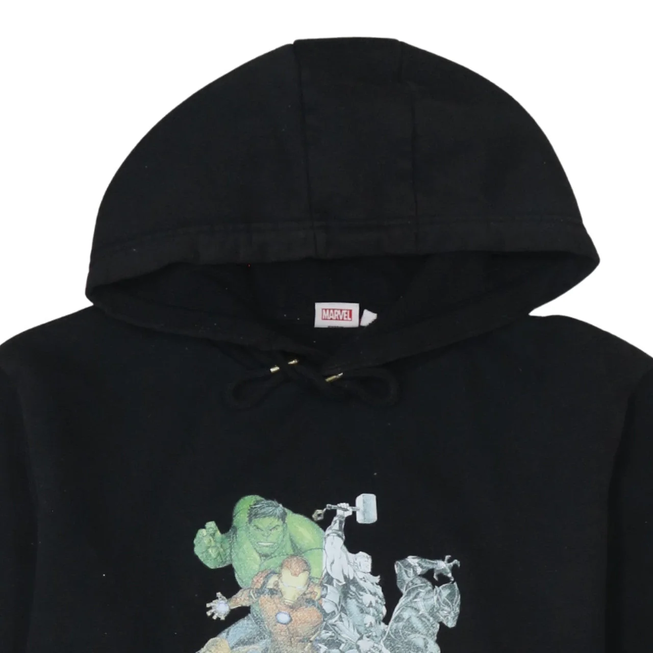 Marvel Men's Black XL Pullover Hoodie with Logo Graphic Print - Image 7