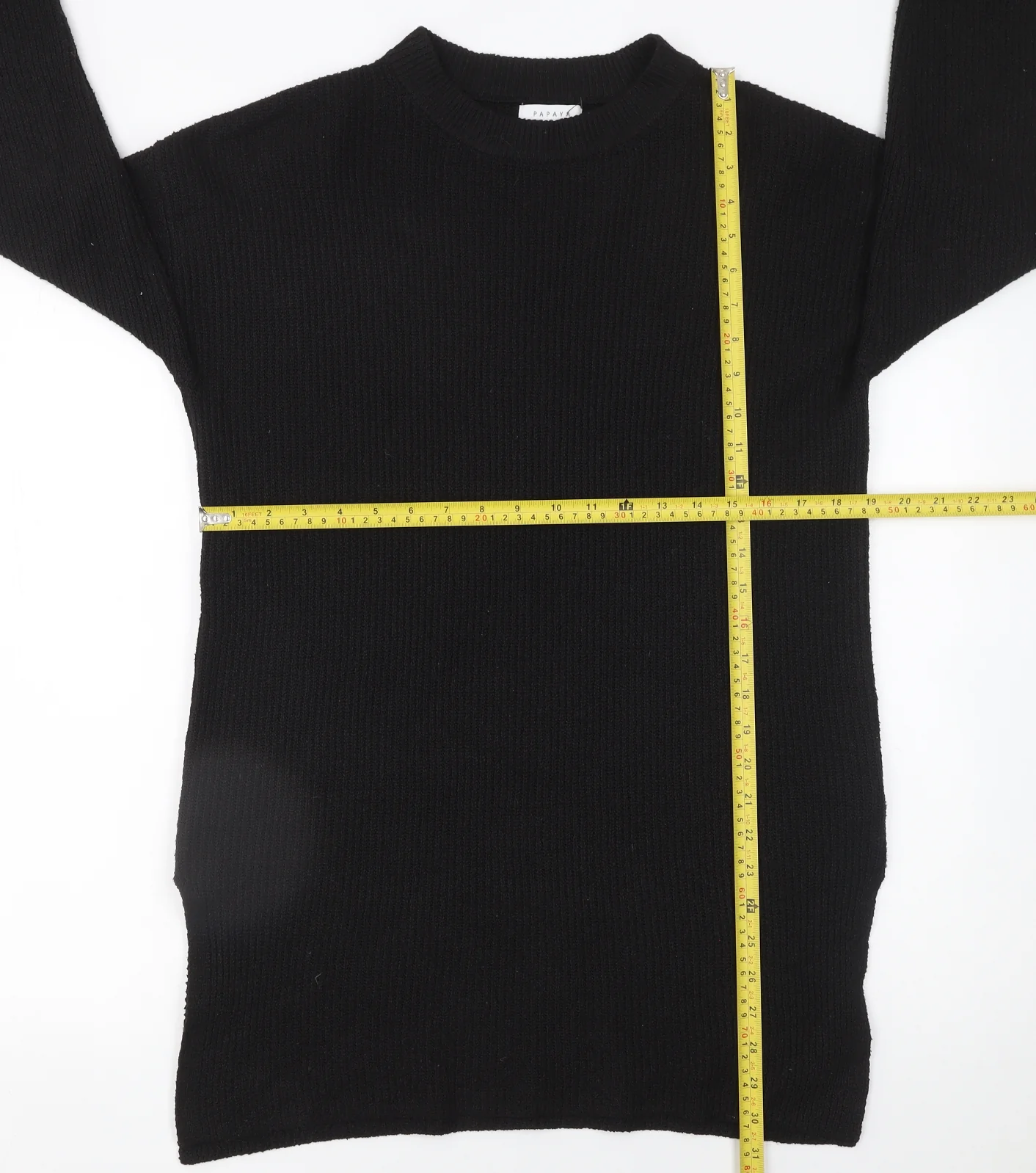 Matalan Women’s Black Mock Neck Knit Pullover Jumper Size S - Image 2