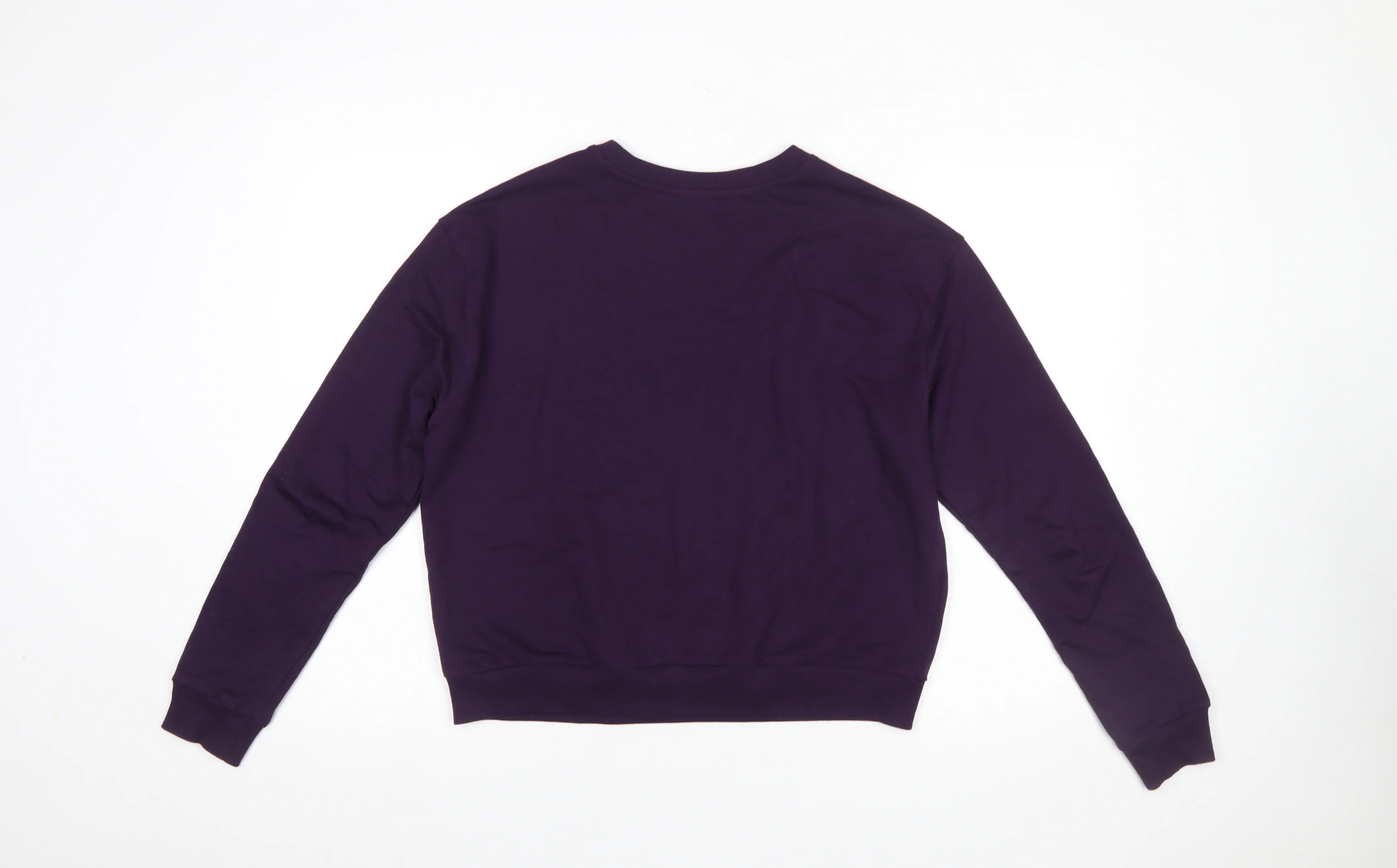 Max Women's Purple Graphic Pullover Sweatshirt Size 14 - Image 3