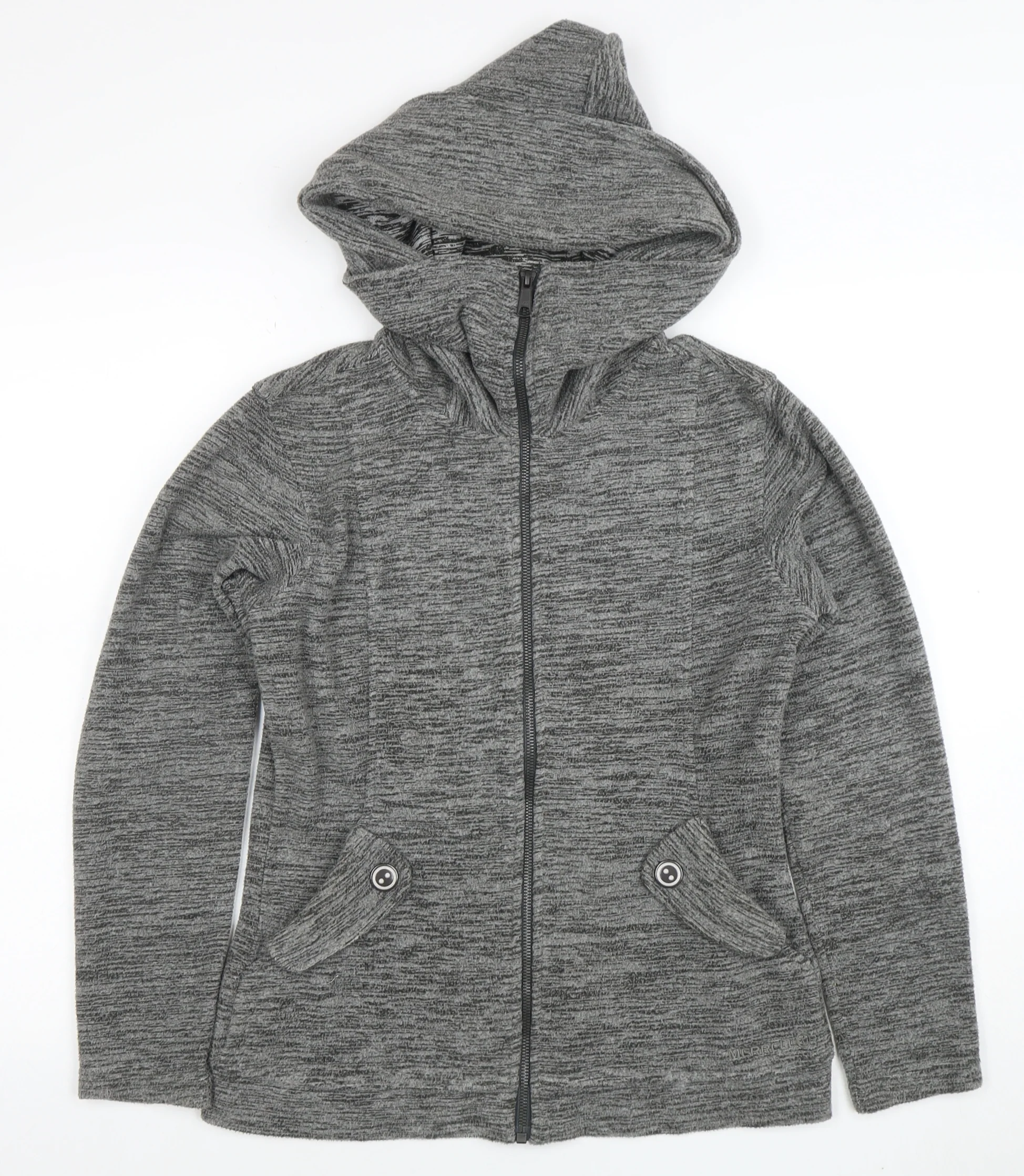 Merrell Women Grey XS Hooded Full Zip Jacket Polyester Lined