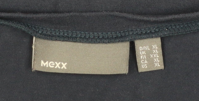 Mexx Womens Blue Long Sleeve Basic Crew Neck Cotton Top XL - Image 5
