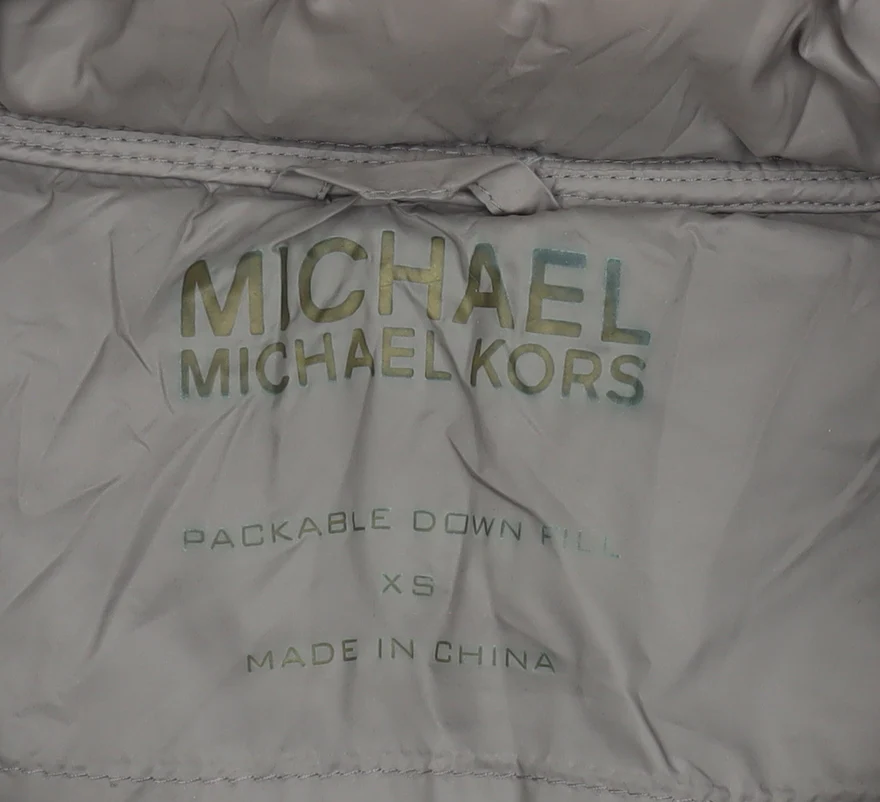 Michael Kors Women's Brown XS Puffer Jacket Lightweight Packable Down - Image 4