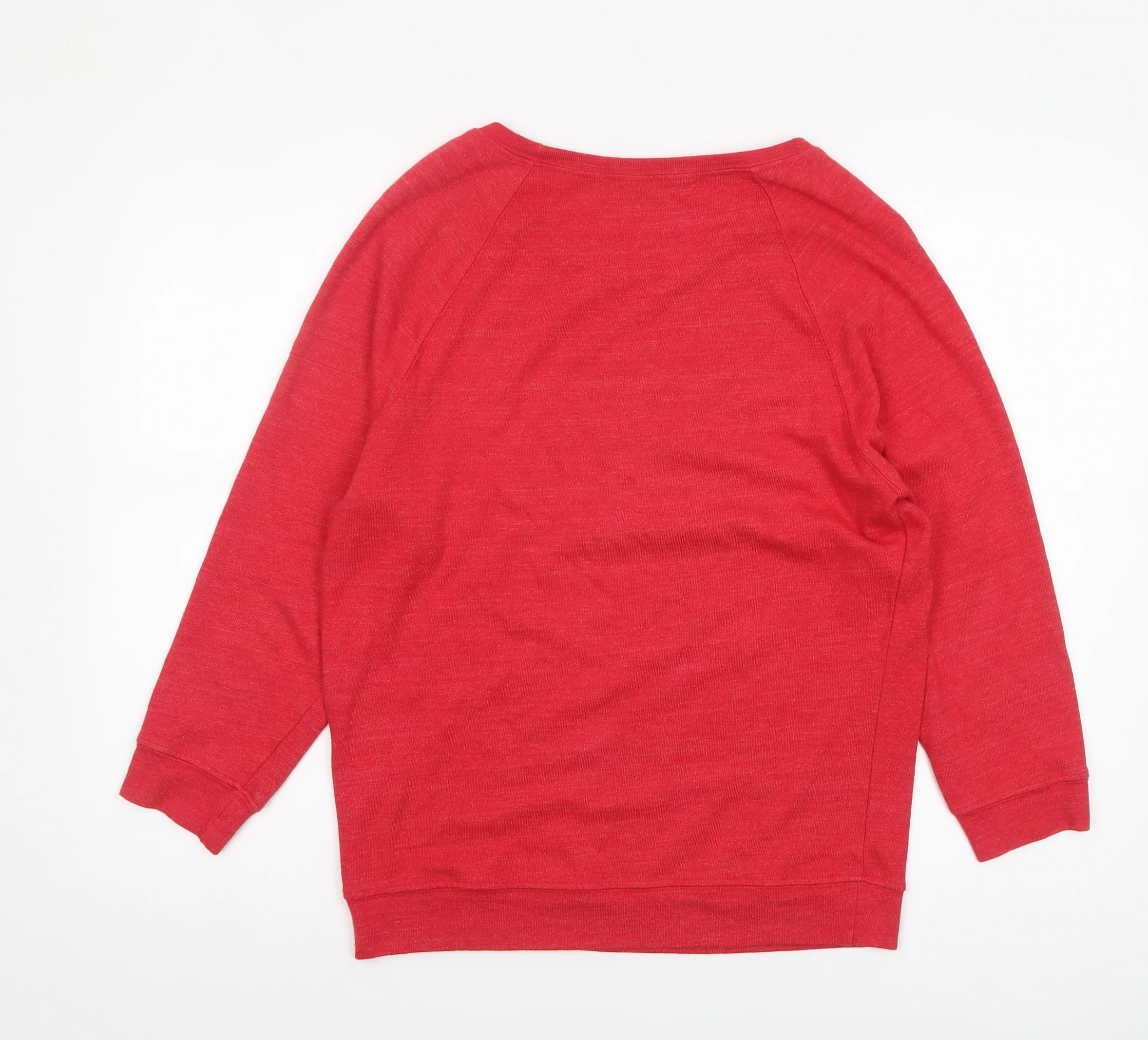 Michael Stars Women's Red Pullover Sweatshirt Small Lightweight Cotton Blend - Image 3