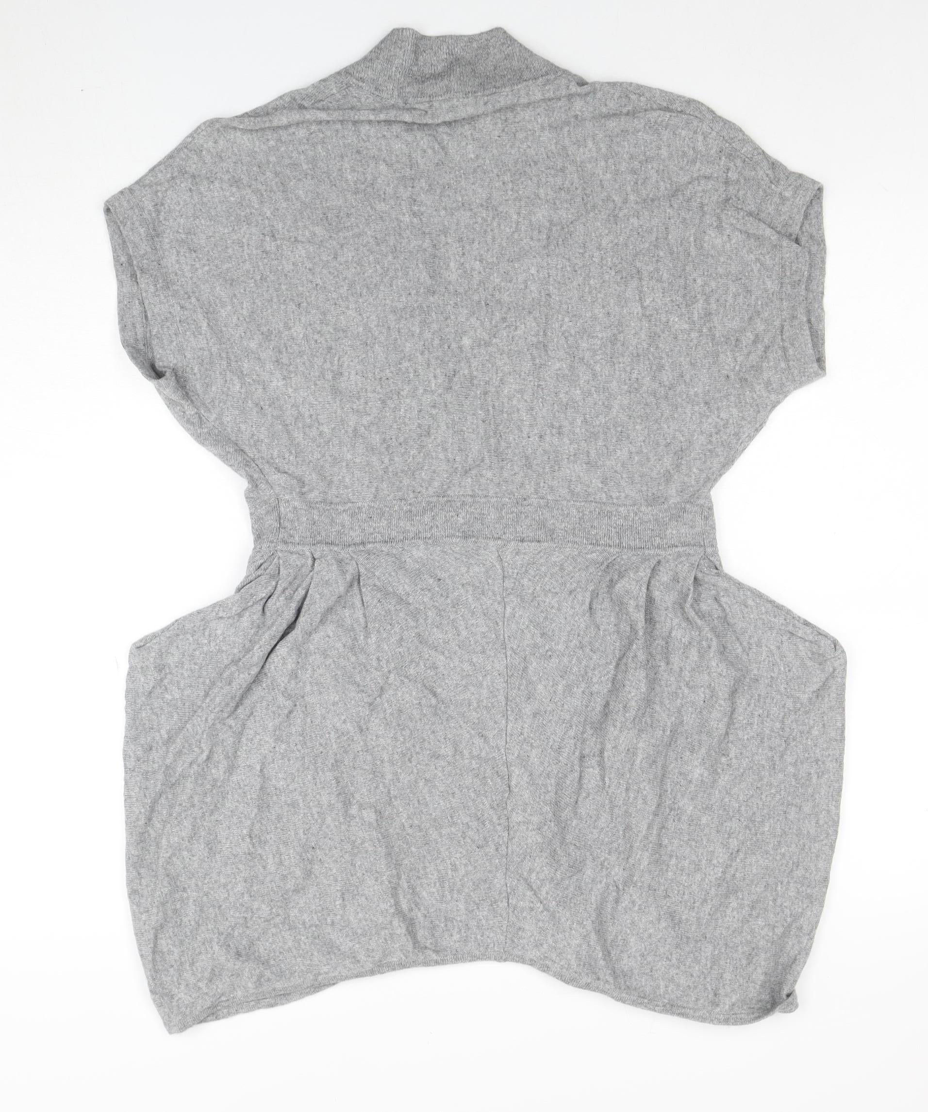 Mint Velvet Women’s Grey Short Sleeve Open Cardigan Size 10 - Image 3