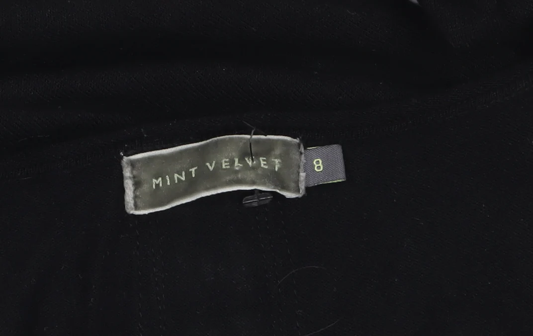 Mint Velvet Womens Black Size 8 Scoop Neck Hook Cardigan - Image 4