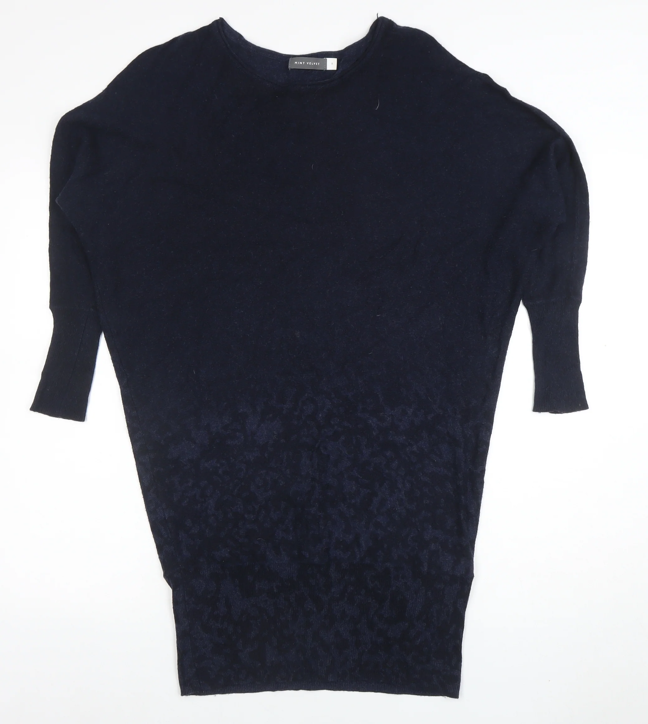 Mint Velvet Women's Blue Size 8 Relaxed Knit Pullover Jumper