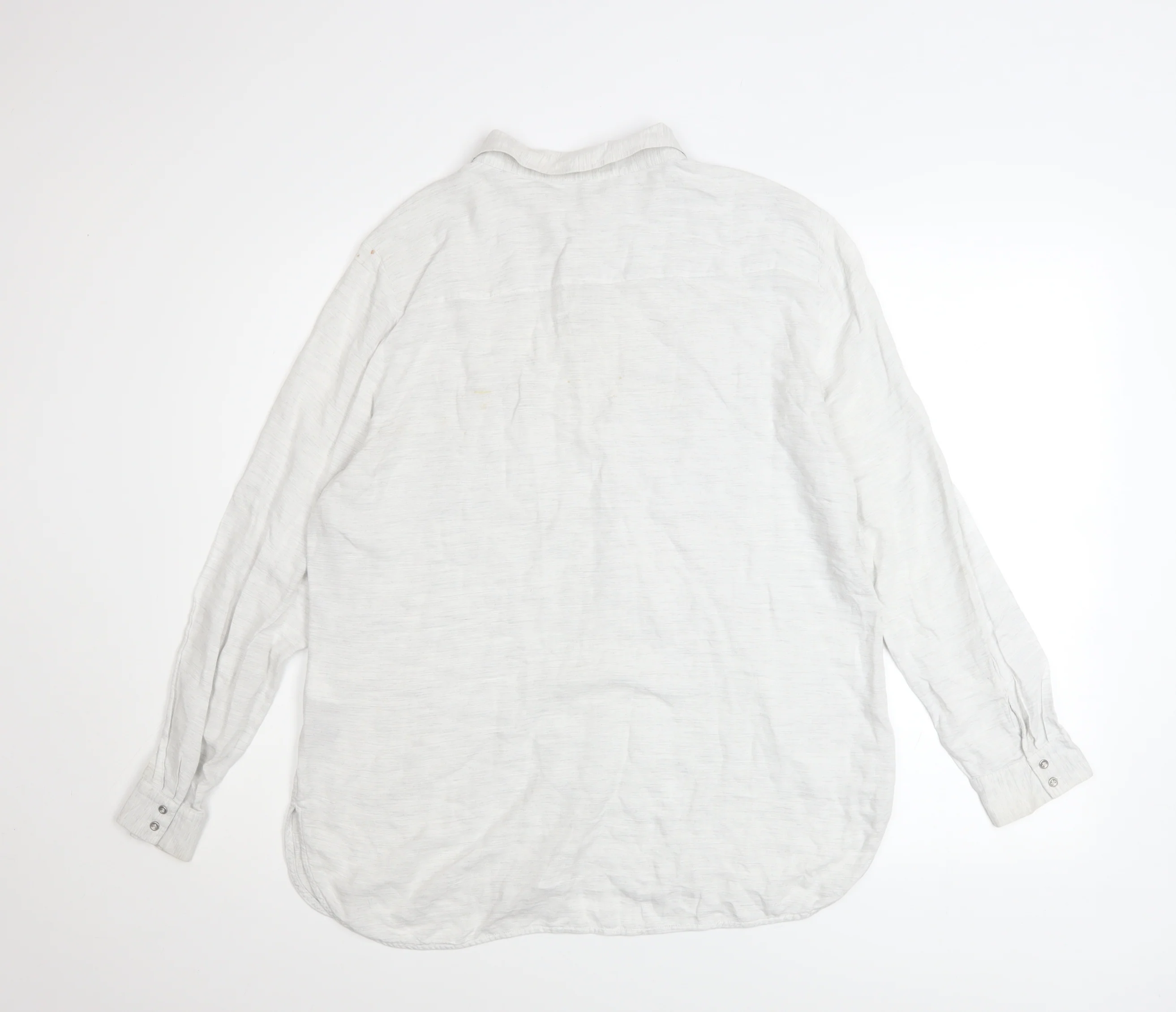 Mint Velvet Women's White Long Sleeve Button-Up Shirt Size 16 - Image 3