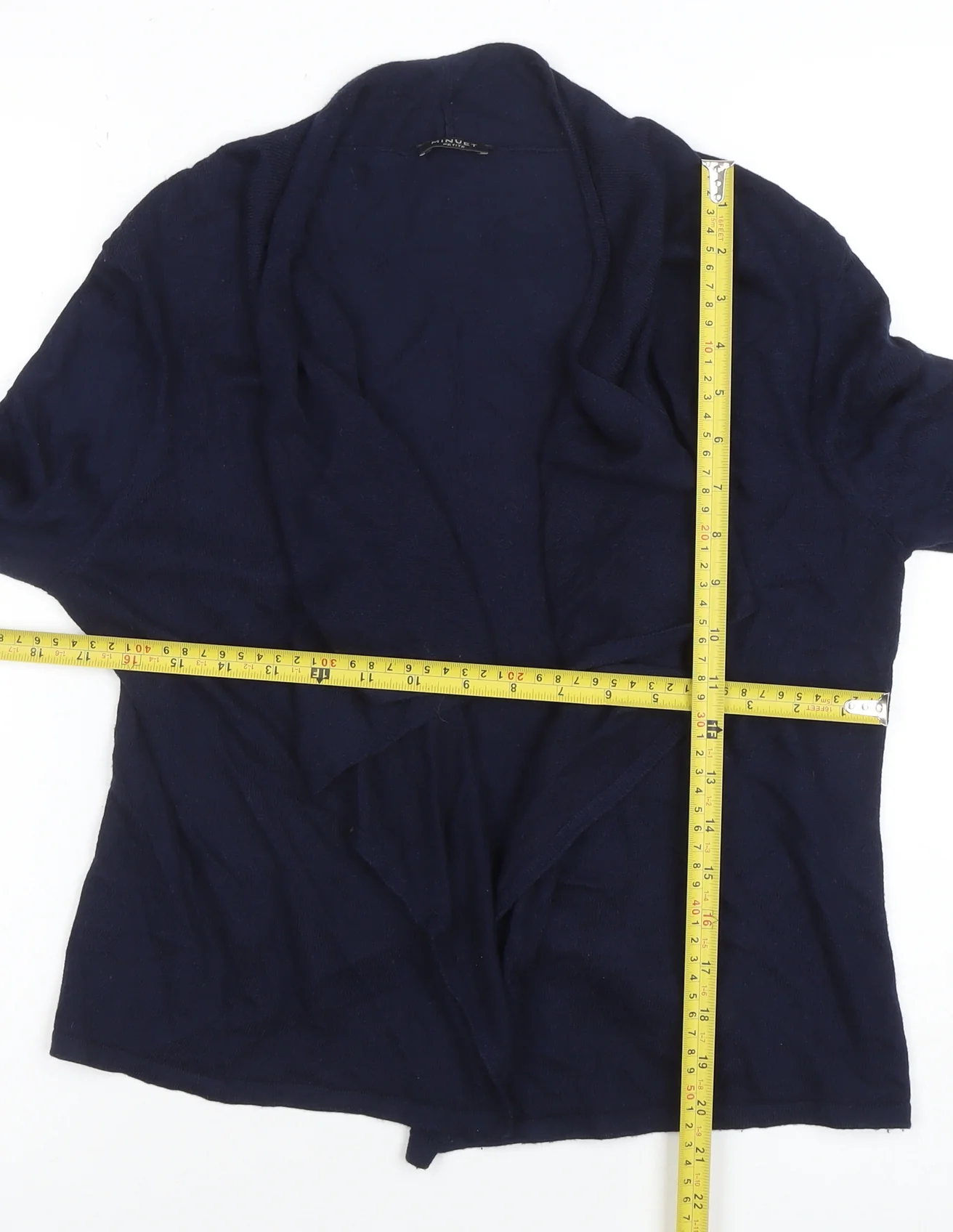 Minuet Petite Women's Blue Small Cardigan Knit Jumper - Image 2