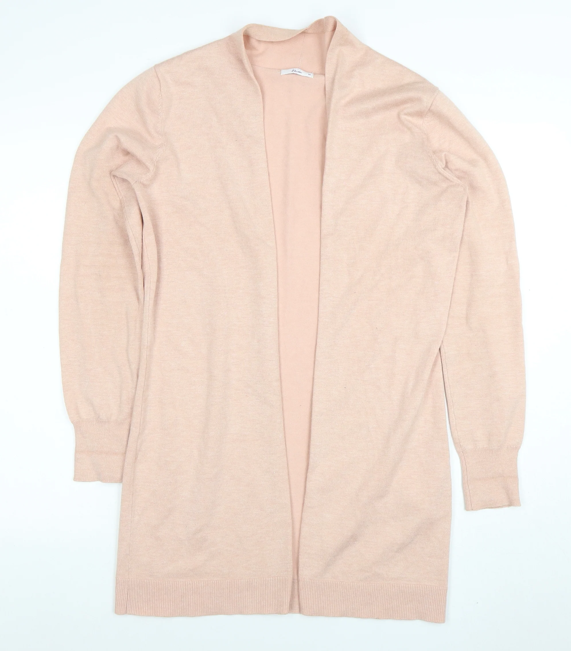 Miss Etam Women's Beige Long Sleeve Knit Cardigan M