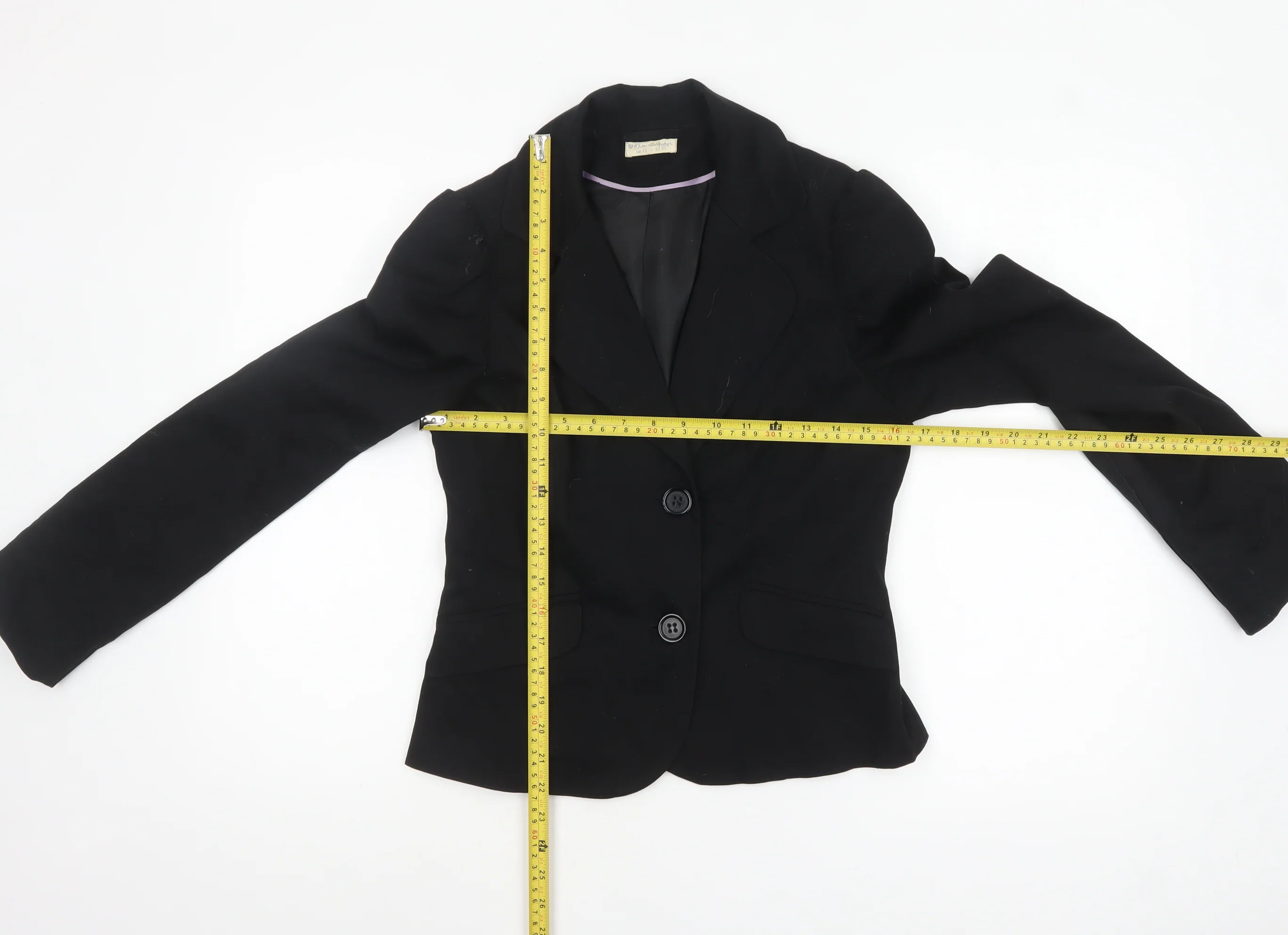 Miss Selfridge Women's Black Size 12 Classic Tailored Blazer Jacket - Image 2