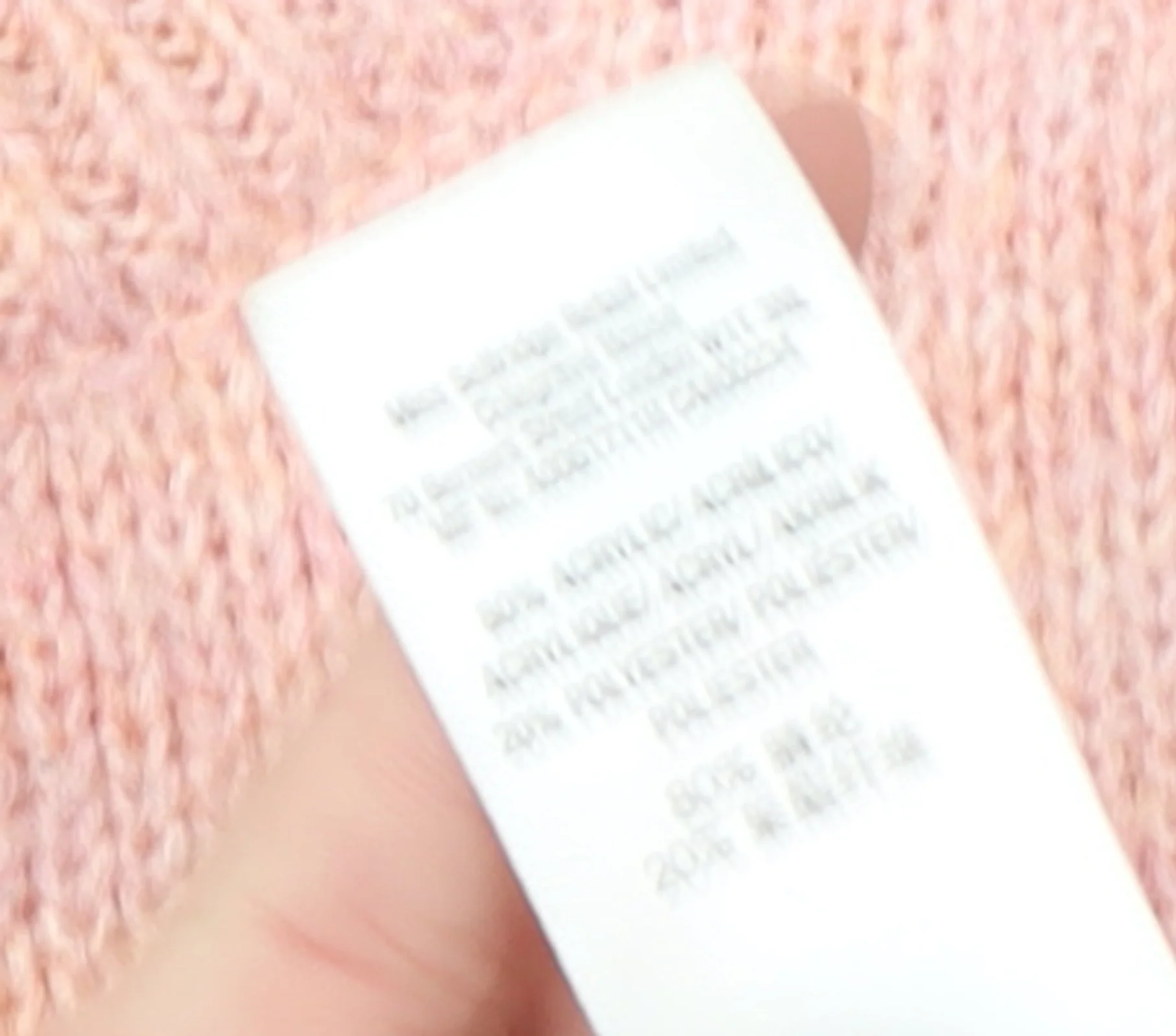 Miss Selfridge Women's Pink Check Crew Neck Pullover Jumper Size 8 - Image 5