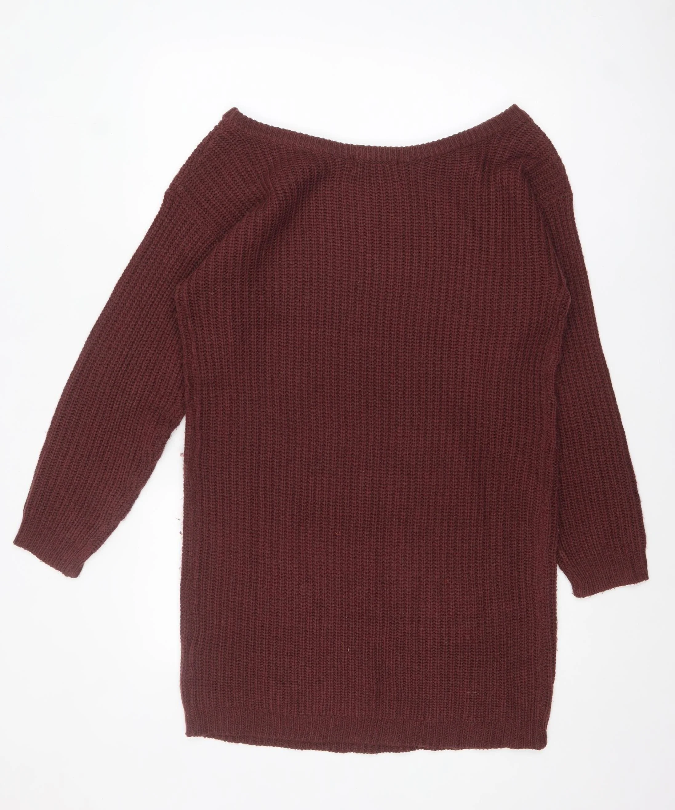 Missguided Women’s Brown Tall Chunky Knit Pullover Jumper UK 10/12 - Image 3