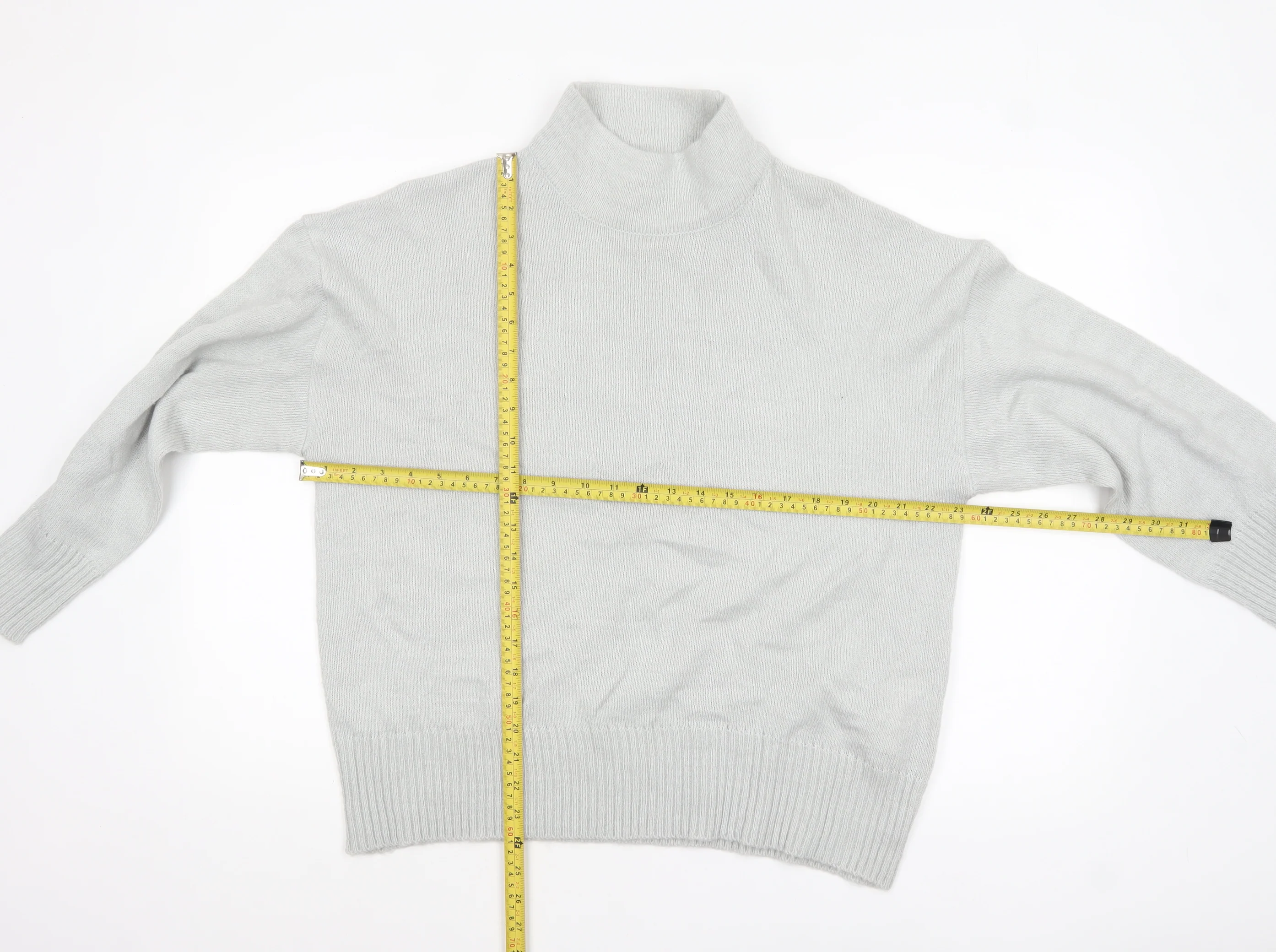 Missguided Women's Grey Mock Neck Knit Jumper UK 6 - Image 2