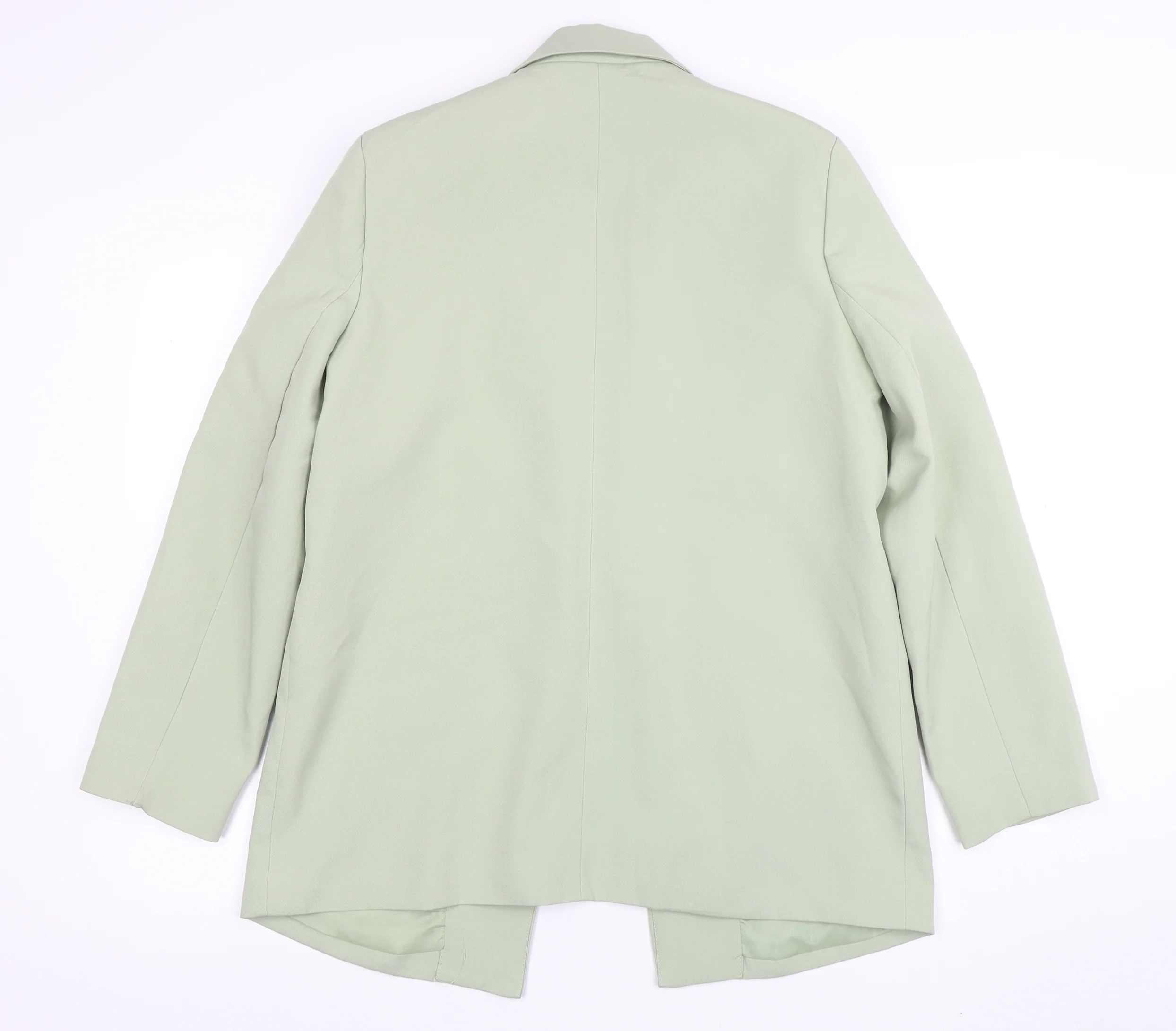 Missguided Women's Sage Green Blazer UK 12 Regular Fit Long Sleeve - Image 3