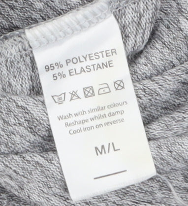 Misspap Womens Grey Jogger Trousers M Elastic Waist Comfort Fit - Image 4