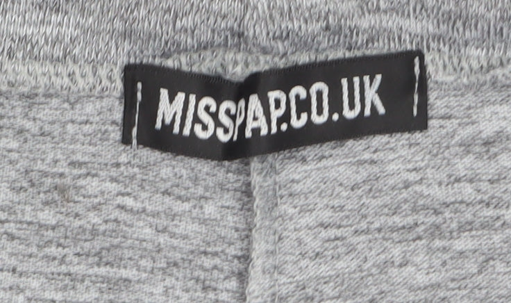 Misspap Womens Grey Jogger Trousers M Elastic Waist Comfort Fit - Image 5