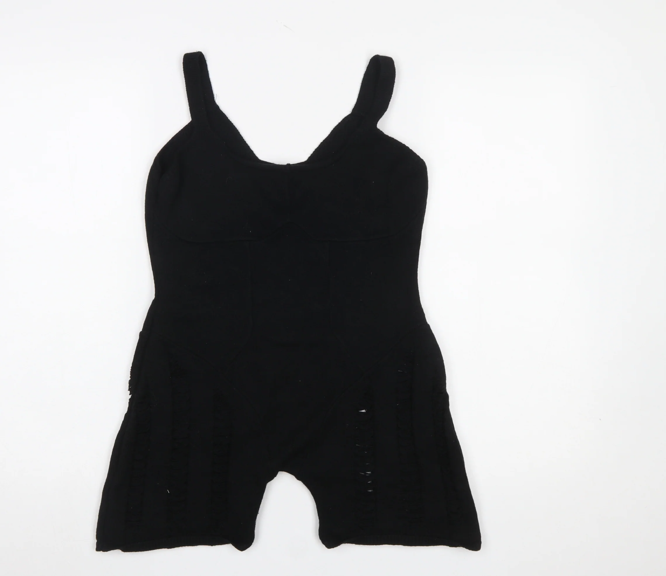 Missyempire Women’s Black Knit Sleeveless Slim Jumpsuit Size S