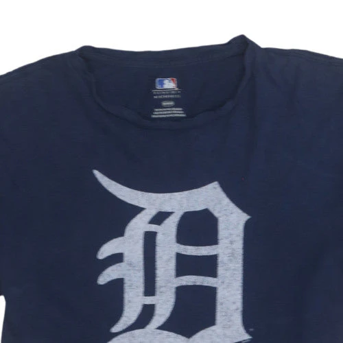 MLB Genuine Merchandise Men's Navy Detroit Graphic Crew Neck T-Shirt M - Image 7