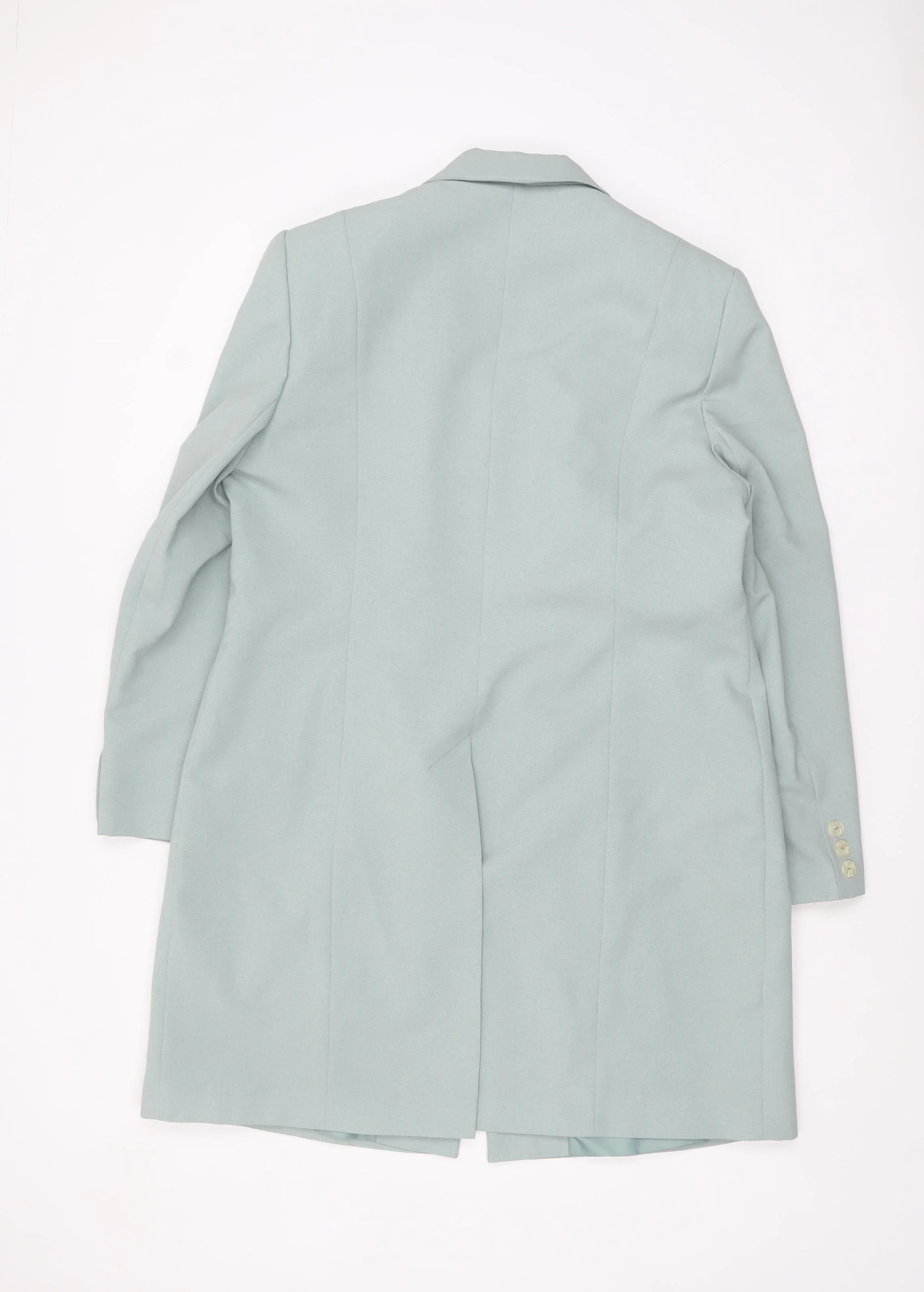 Modern Classics Women’s Green Long Buttoned Overcoat Size 18 - Image 3