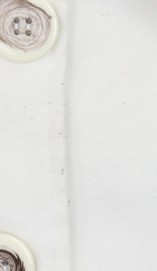 Modo Women Ivory Short Pea Coat Size 6 Classic Button Wool Blend - Image 5